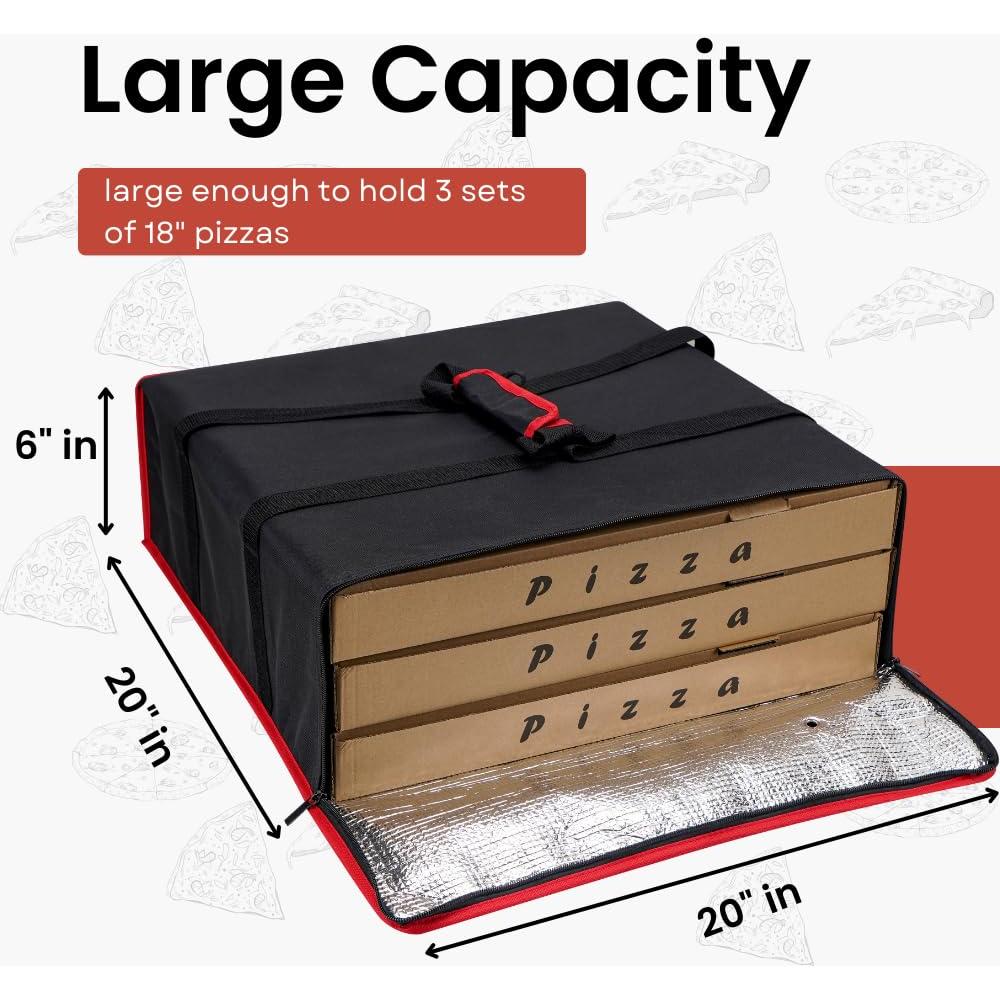 Bolsa de Entrega de Pizza TOGETRUE 50,8x50,8 cm Aislada