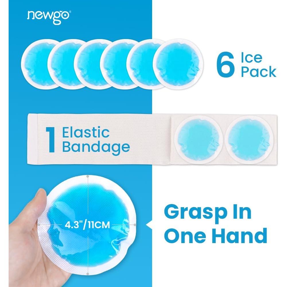 Paquete de Hielo Redondo NEWGO 6 Unidades 10,99 cm