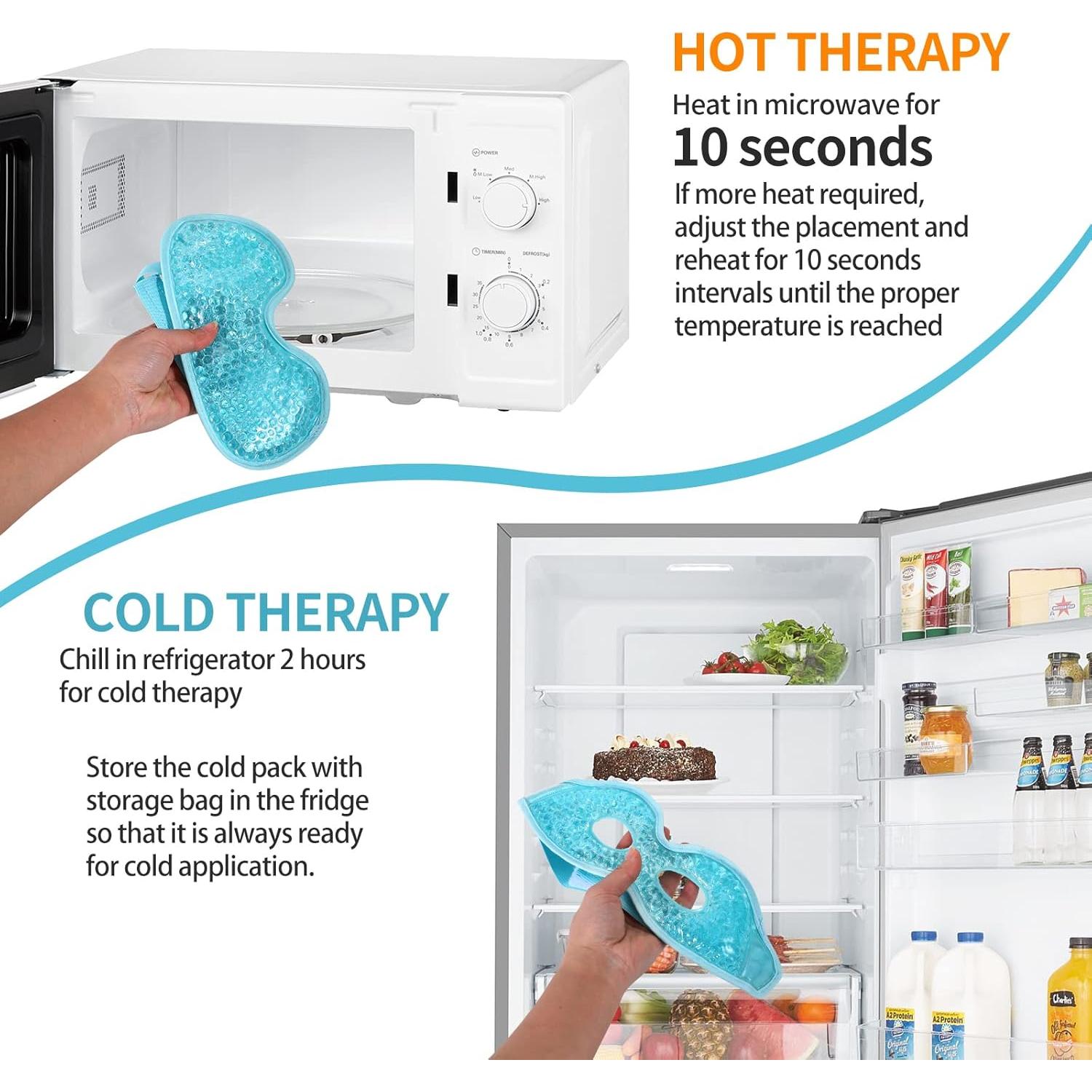 2 Máscaras de Ojos Gel Frío y Caliente CASAORI - Alivio Ojeras