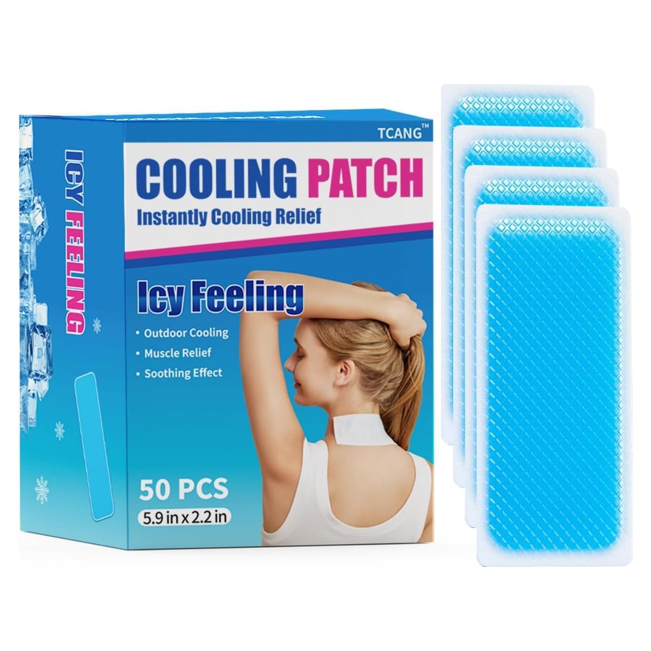 Parche Refrigerante Desechable TCANG 50 Piezas 19.8x15.3cm