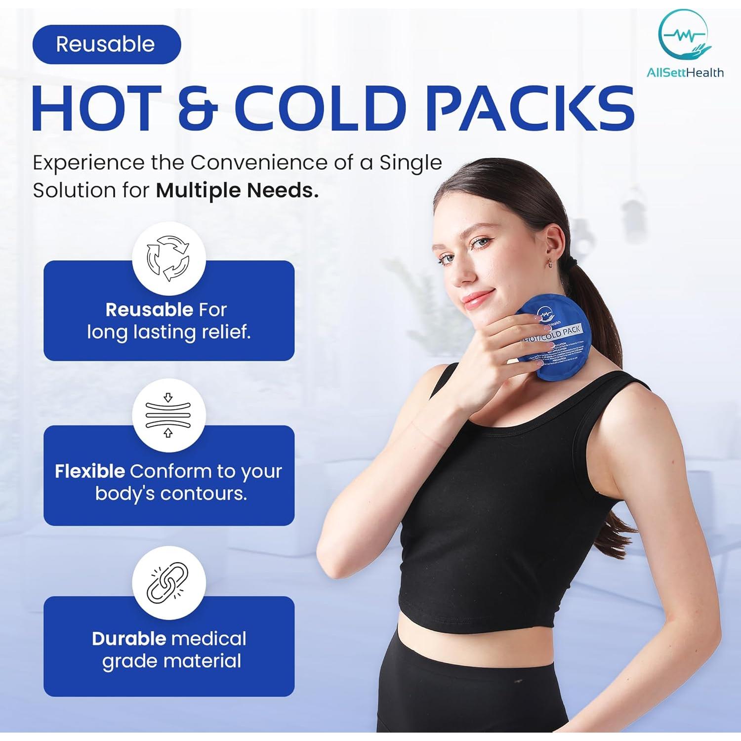 Paquete de Hielo Reutilizable AllSett Health - 7 Piezas Multiuso