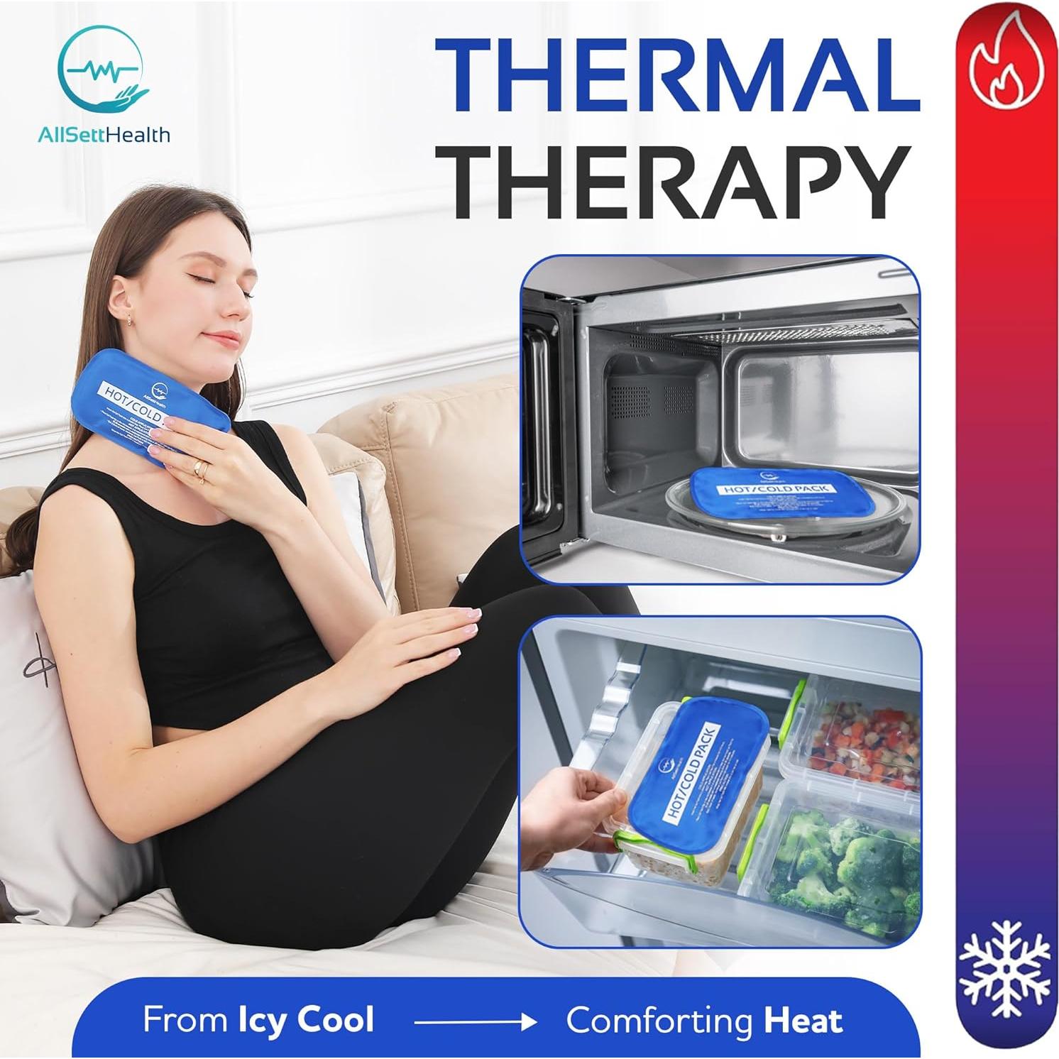 Paquete de Hielo Reutilizable AllSett Health - 7 Piezas Multiuso