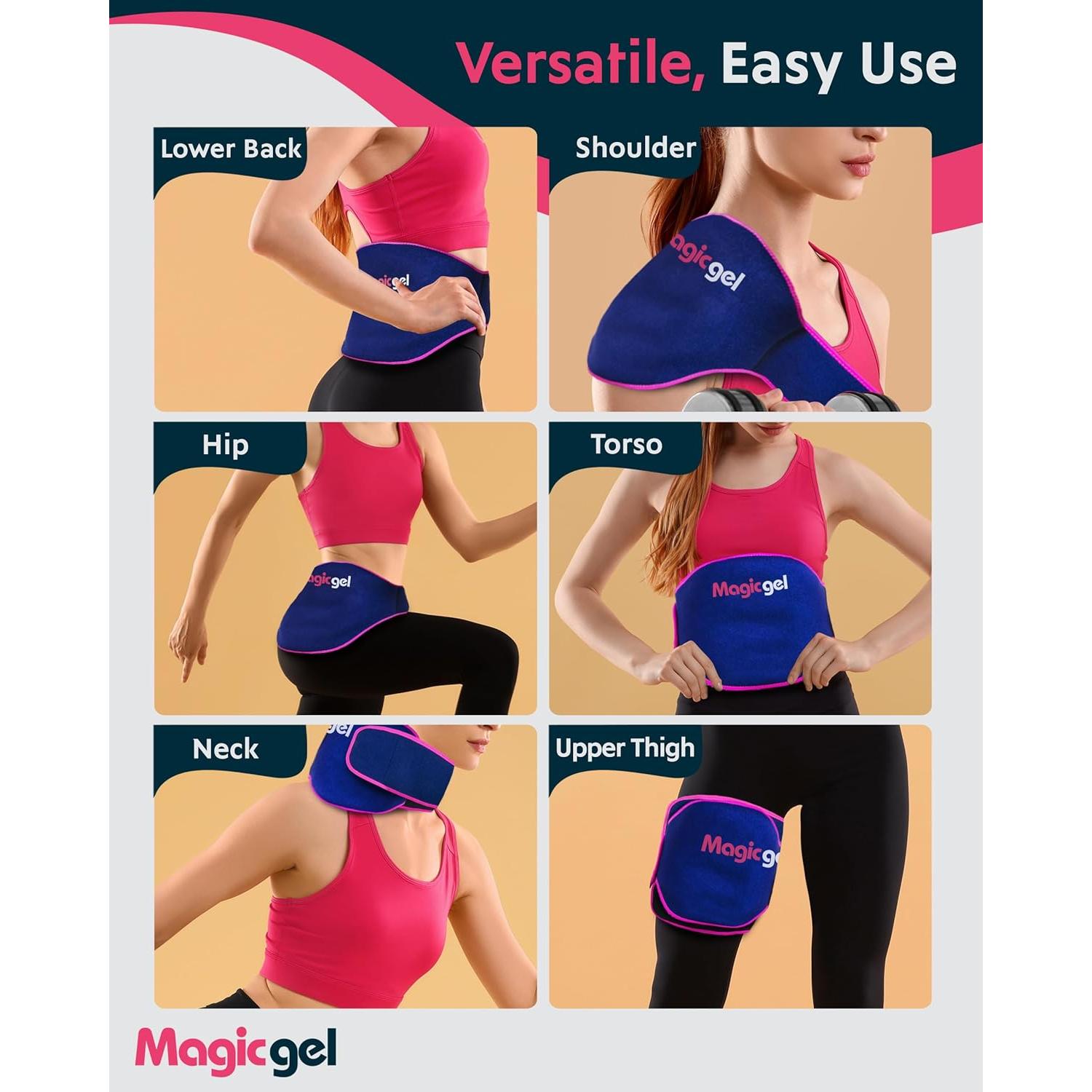 Paquete de Hielo Gel Mágico para Espalda - 2 Unidades Reutilizables