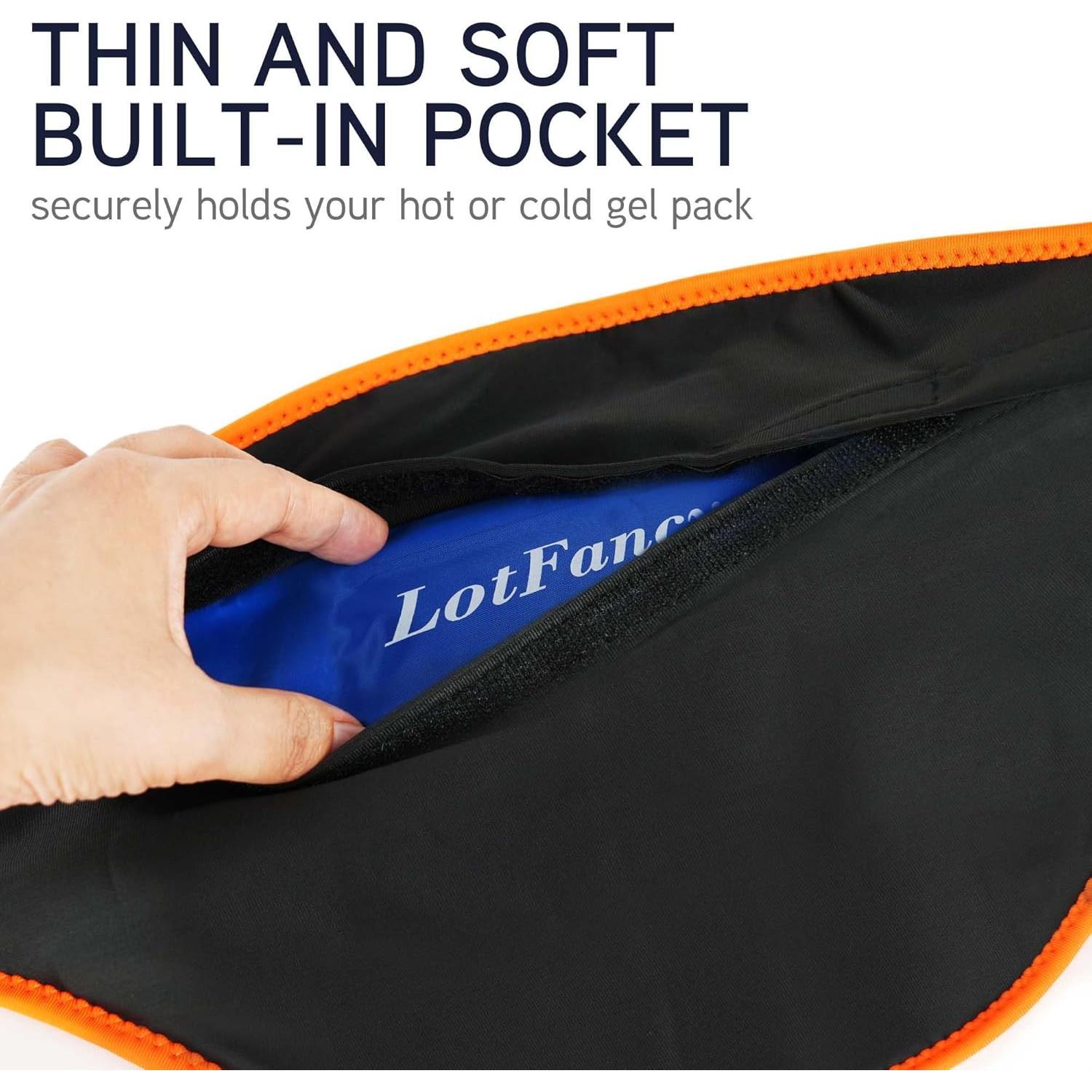 Pack de Hielo LotFancy 2 Gel Frío Caliente Faja Neopreno