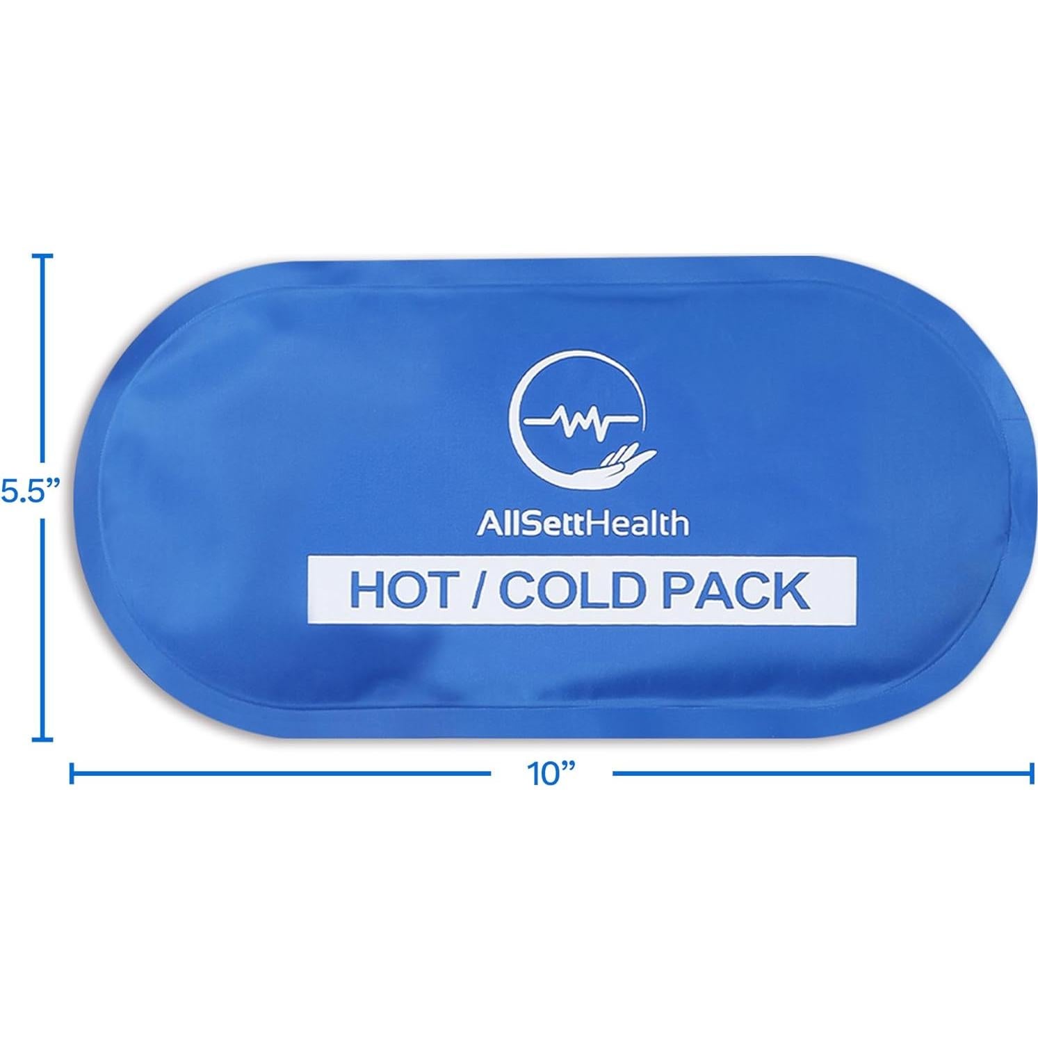 Paquete de Gel Frío y Calor AllSett Health 27x14 cm (4 Pzs)
