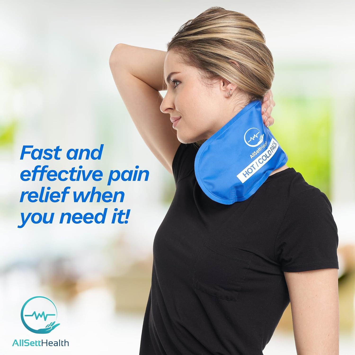 Paquete de Gel Frío y Calor AllSett Health 27x14 cm (4 Pzs)