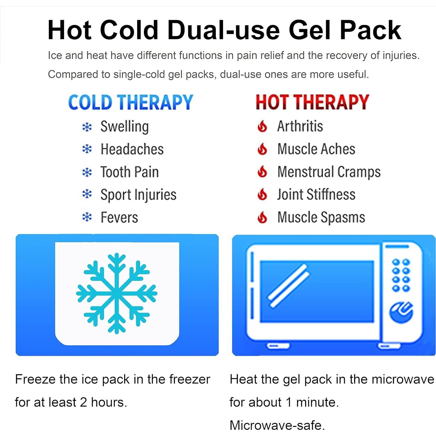 Koo-Care Paquete de 2 Gel Terapia Fría y Caliente 28x36cm