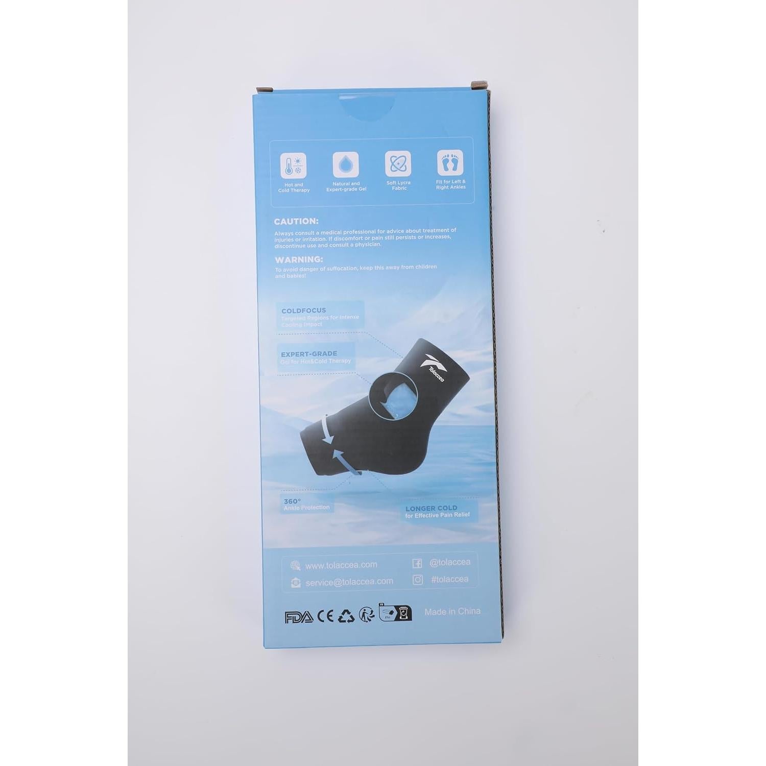 Funda de Hielo para Tobillo Tolaccea PRO - Terapia Fría y Caliente