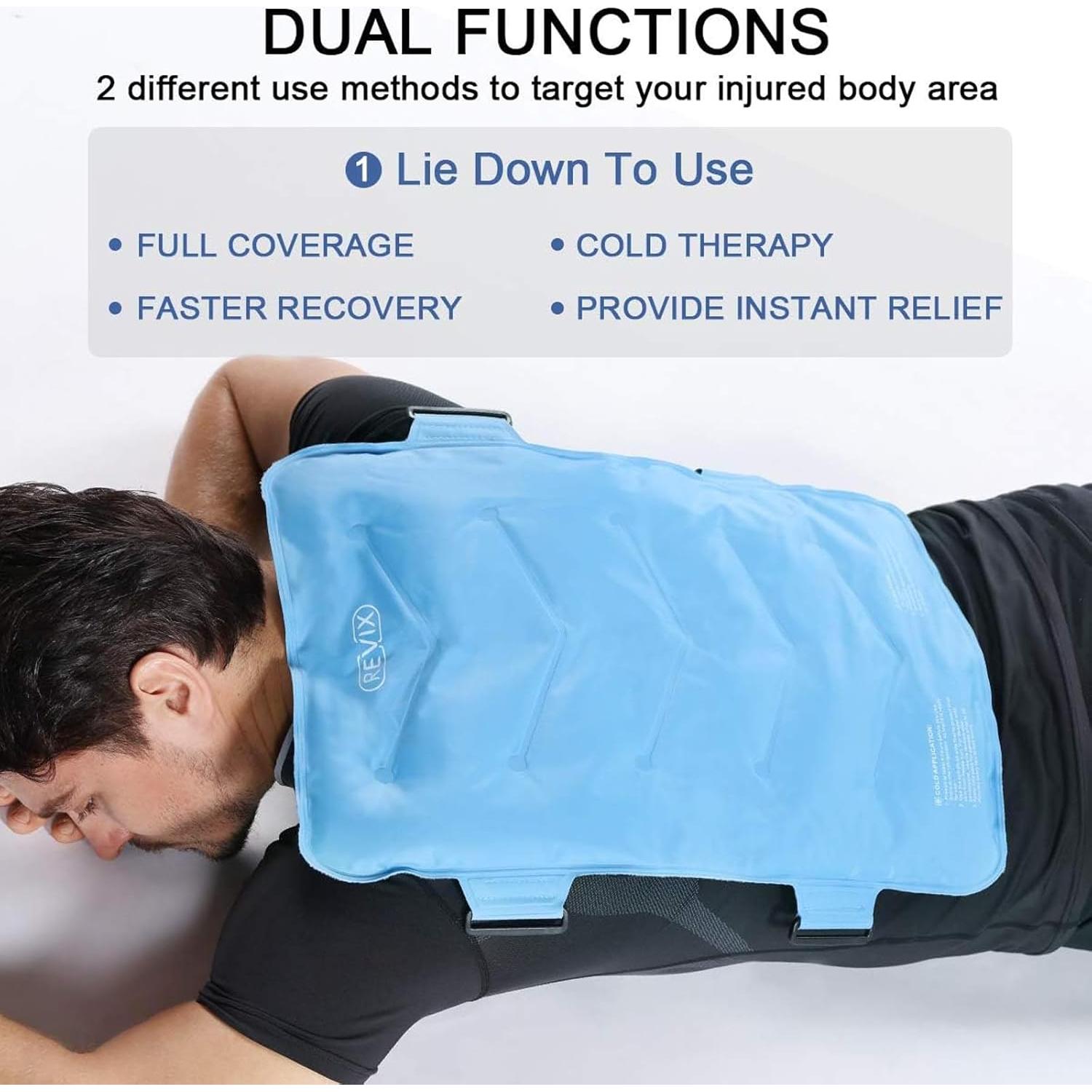 Funda de Hielo REVIX XXL para Espalda Completa 33x53 cm