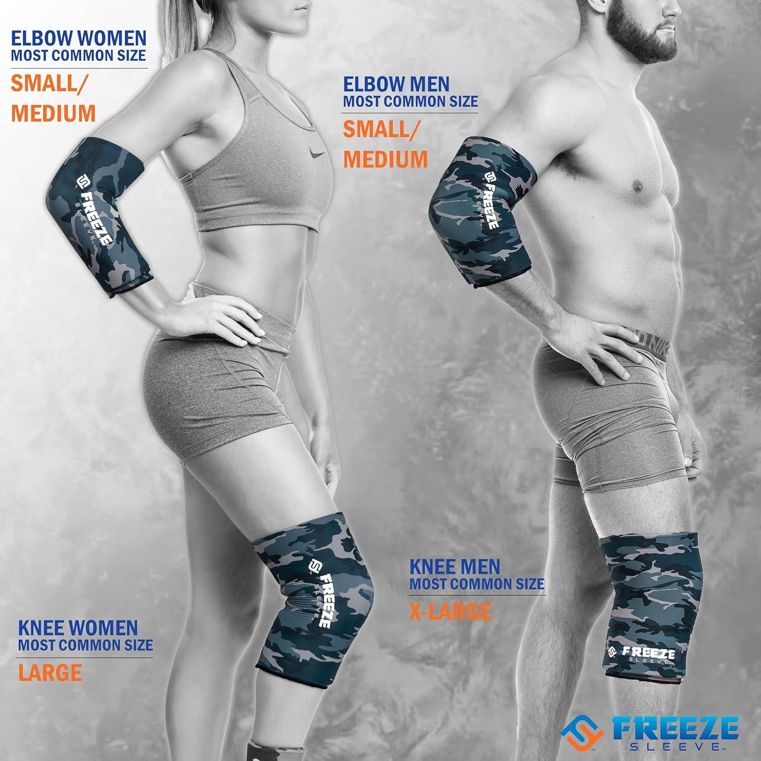 Manga Terapia Fría y Caliente FreezeSleeve Camo Azul X Grande