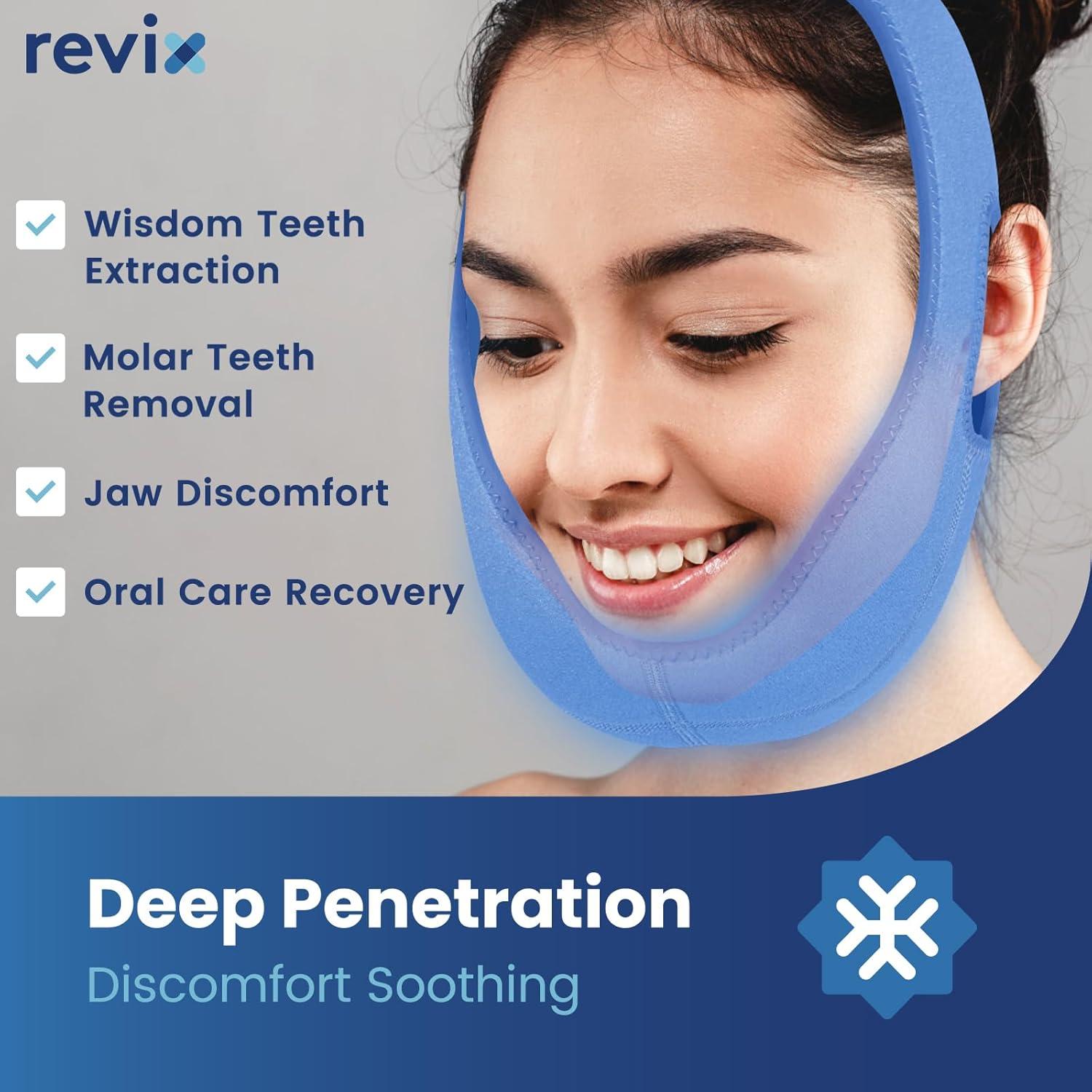 Paquete de Hielo para Cara REVIX Azul con Almohadillas