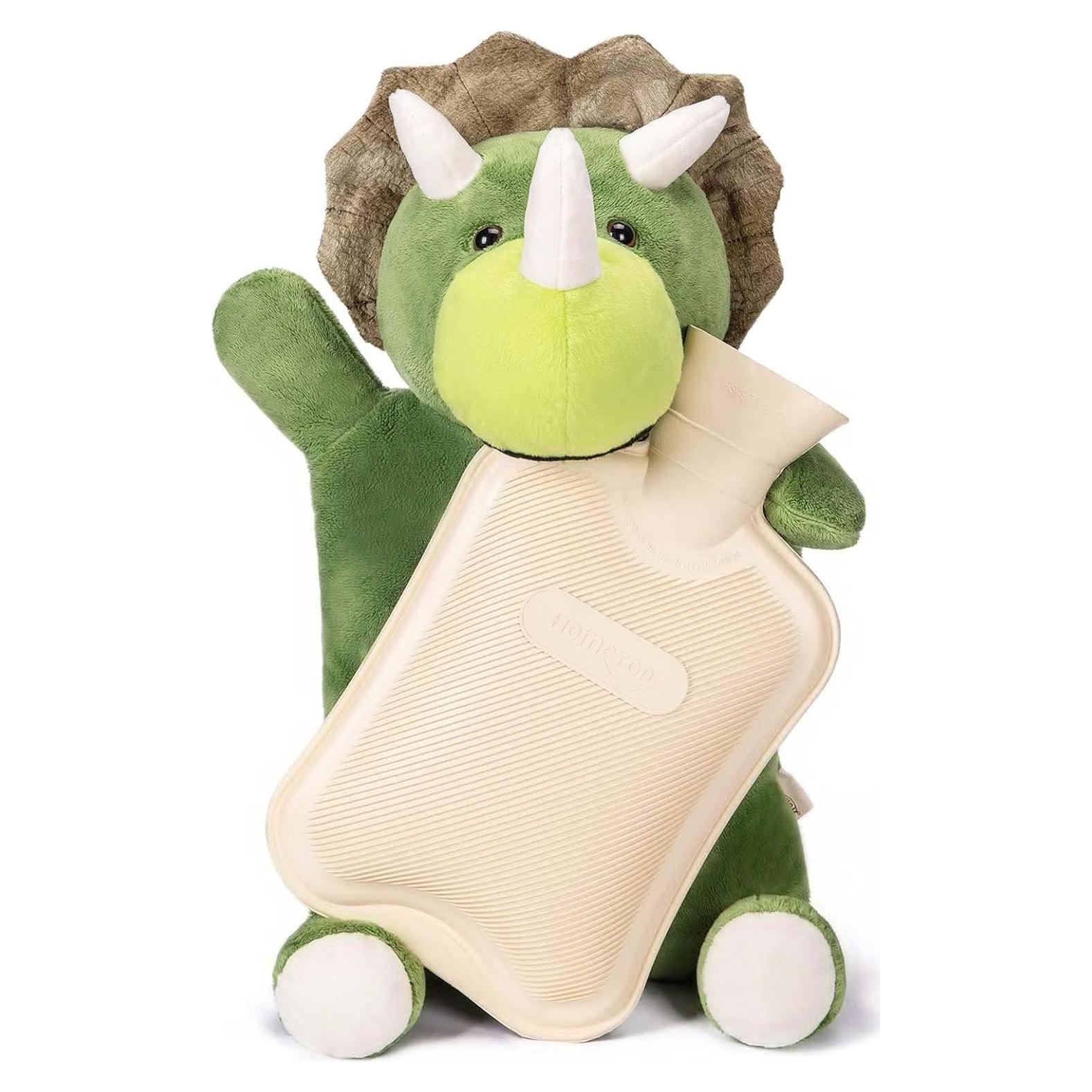 Botella de Agua Caliente 2L HomeTop con Funda Triceratops