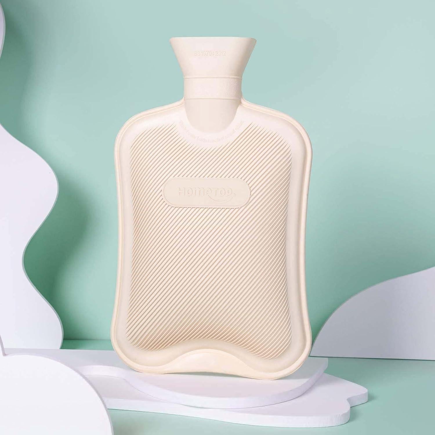 Botella de Agua Caliente 2L HomeTop con Funda Triceratops