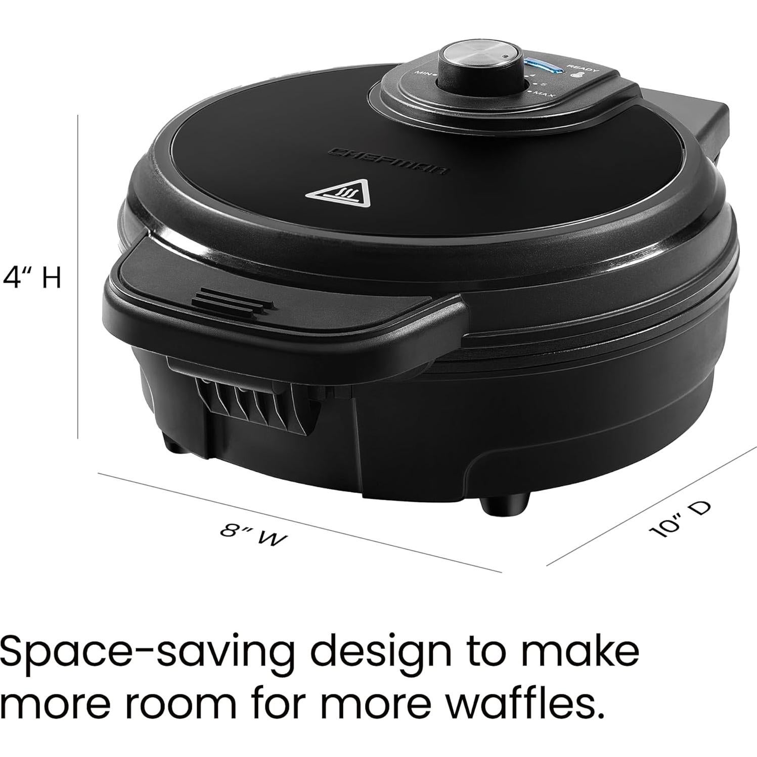 Waffle Maker Chefman RJ04-AO-4 Antiderrame 700W Negro