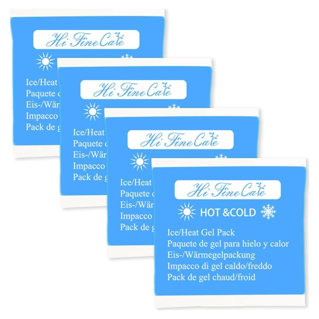Paquete de Hielo en Gel HI FINE CARE 4 Unidades 13x13 cm