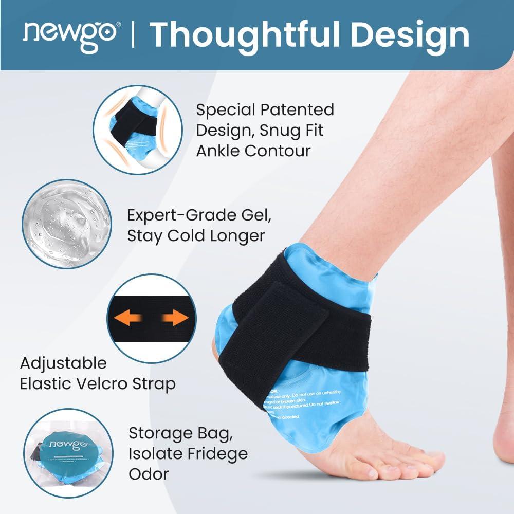 Funda de Hielo para Tobillo NEWGO Gel Frío Caliente 44 cm