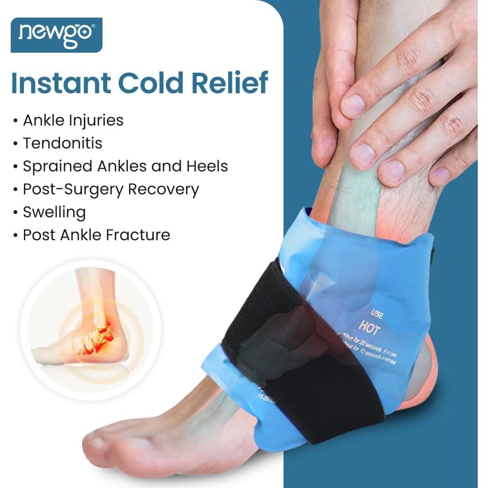 Funda de Hielo para Tobillo NEWGO Gel Frío Caliente 44 cm