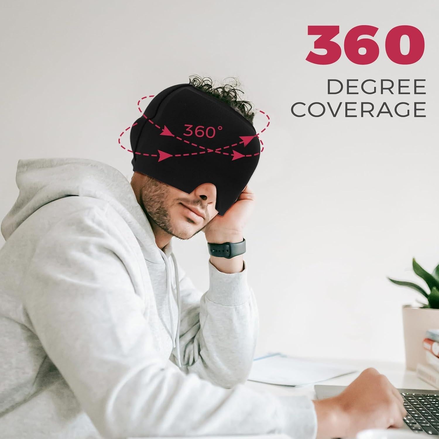 Gorro Alivio de Migraña FDBTL Gel Refrigerante Negro