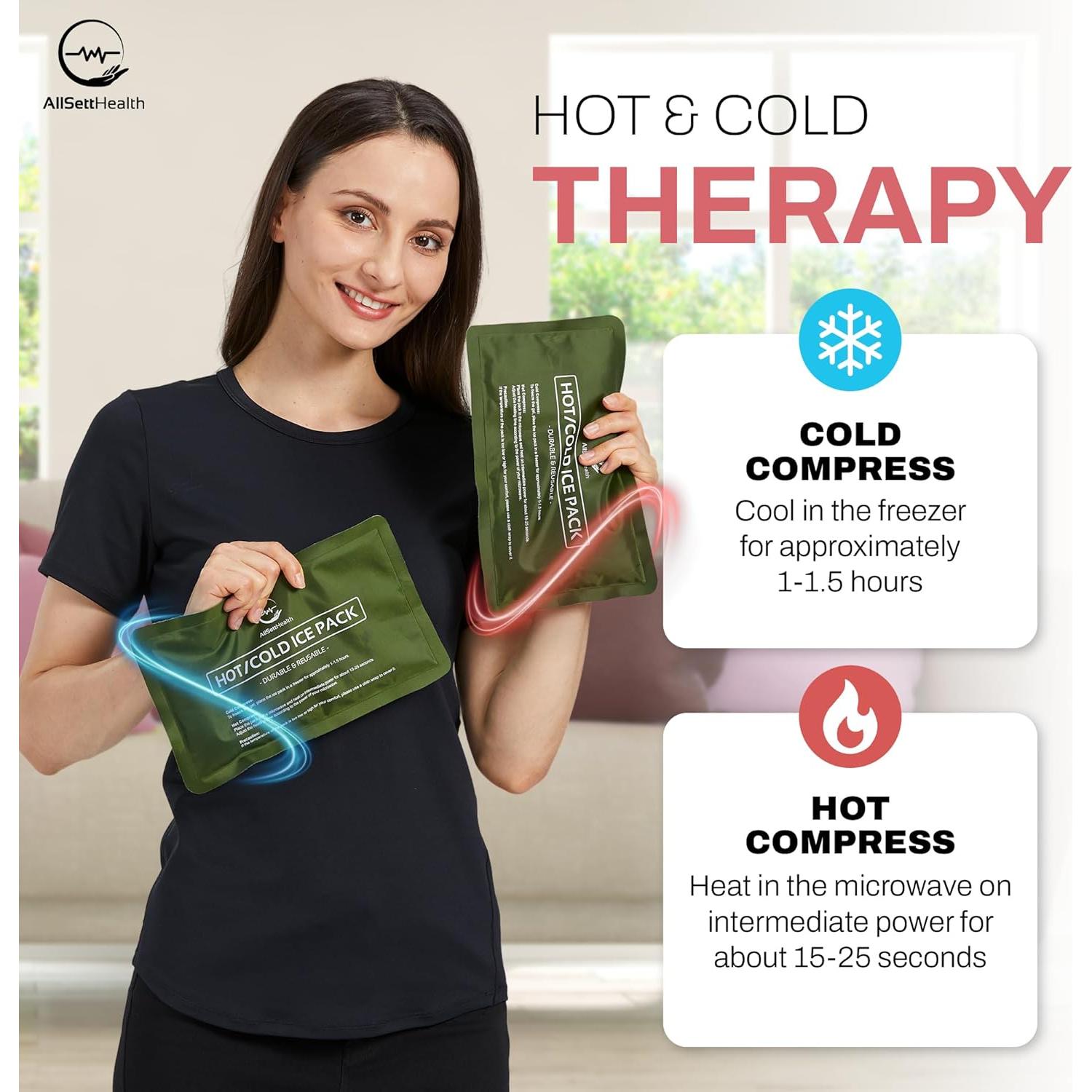 Paquete de Hielo Reutilizable AllSett Health 2 Unidades 25,4x15,2cm