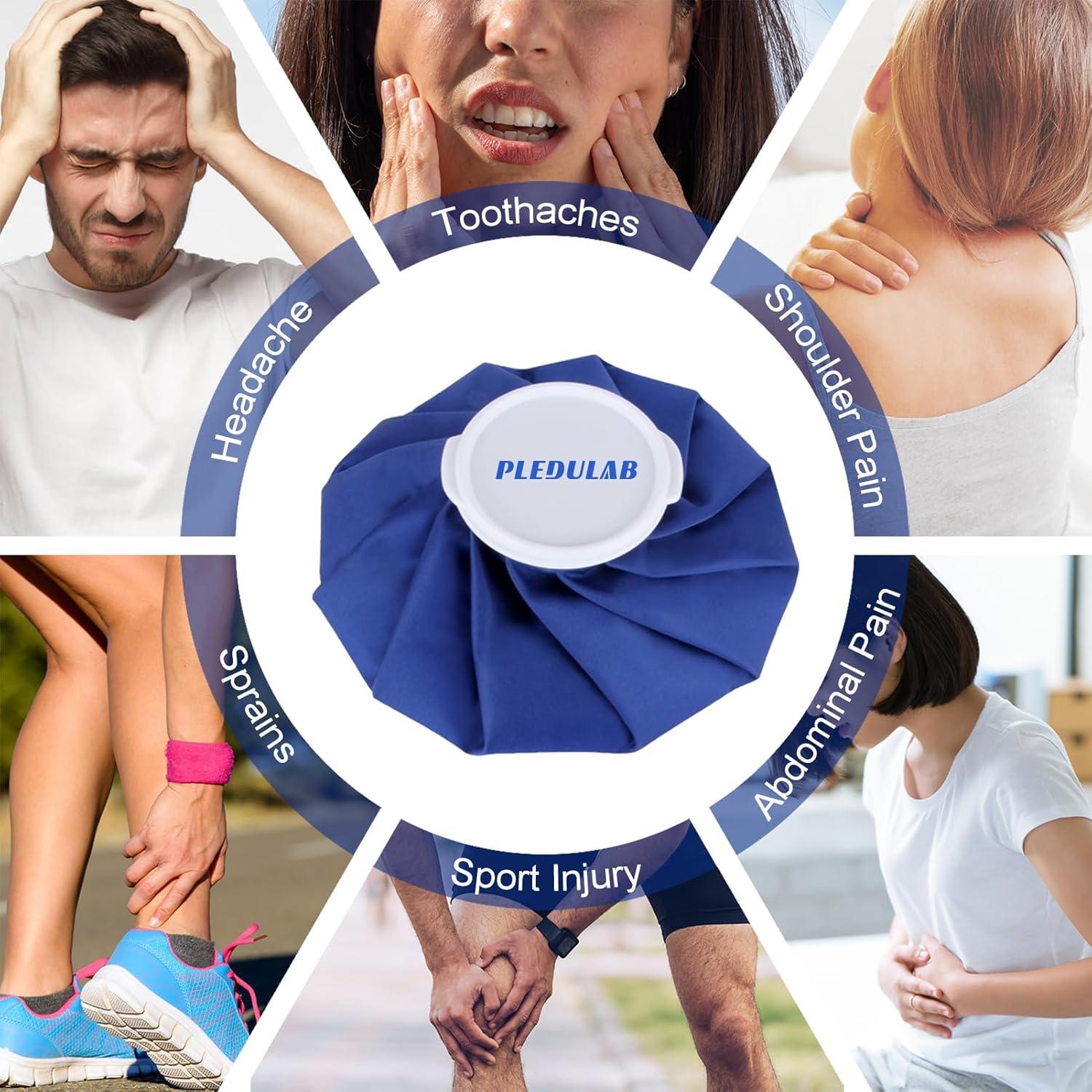 Paquete de Hielo Reutilizable Pledulab 3 Tamaños 15-28 cm