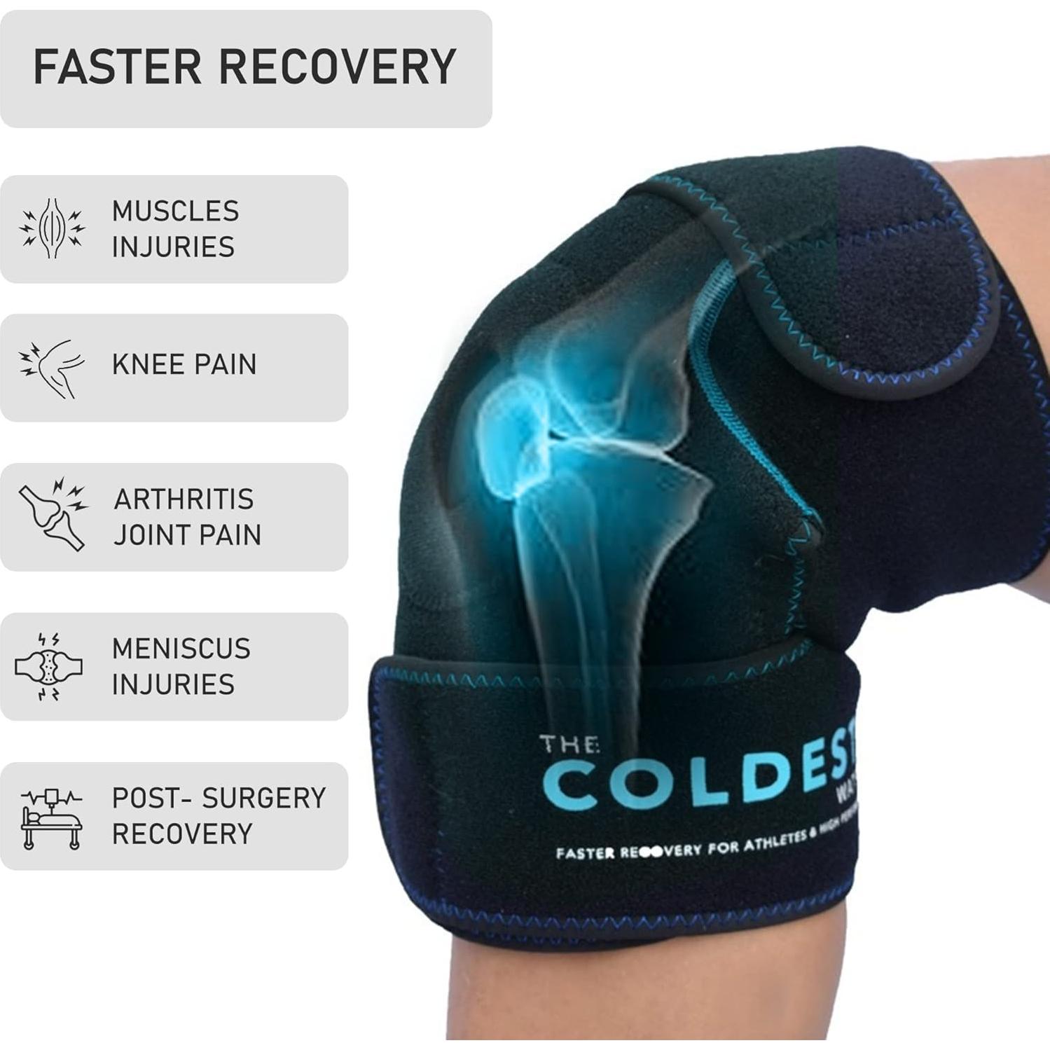 Compresa Fría para Rodilla Coldest - Terapia Reutilizable 2 Pzas