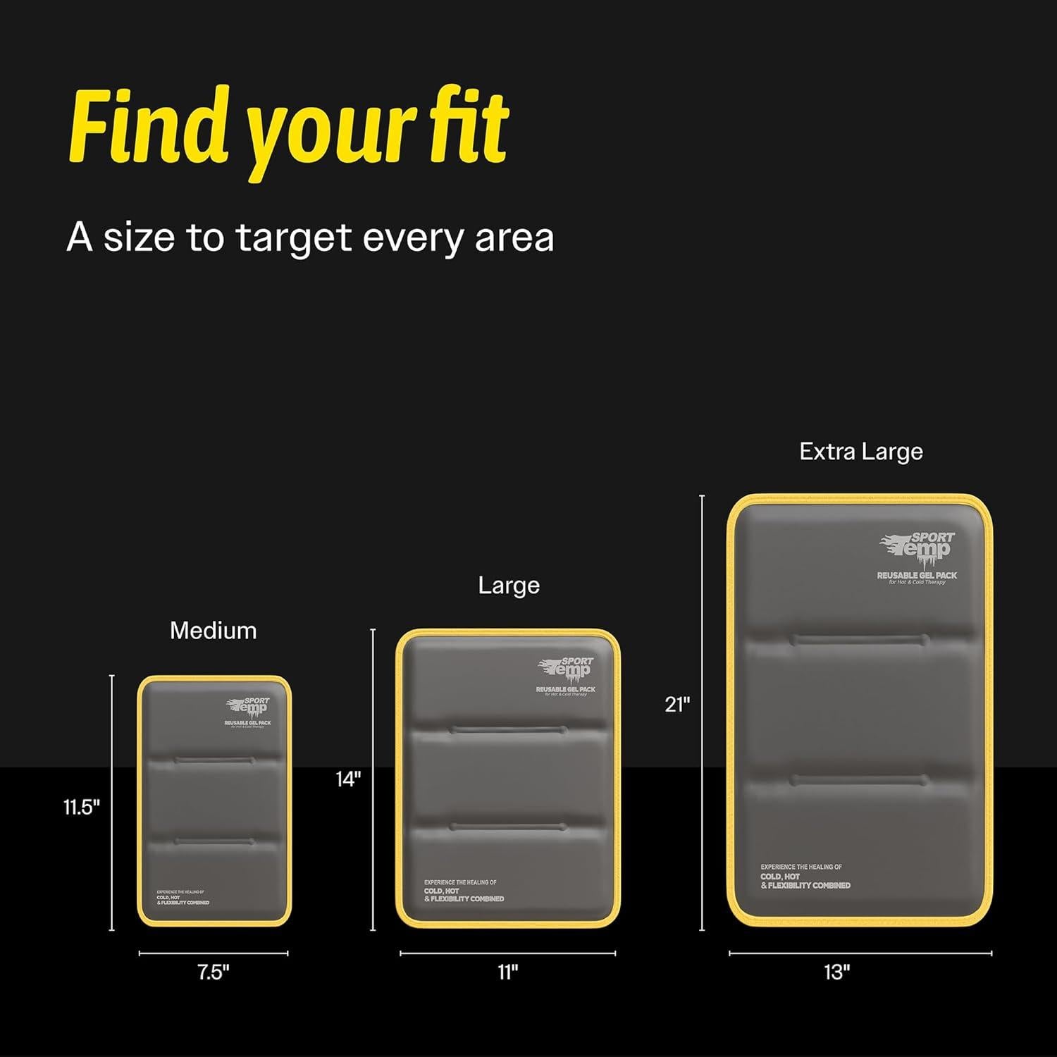 Compresa Gel Reutilizable Grande Sport Temp - Calor y Frío