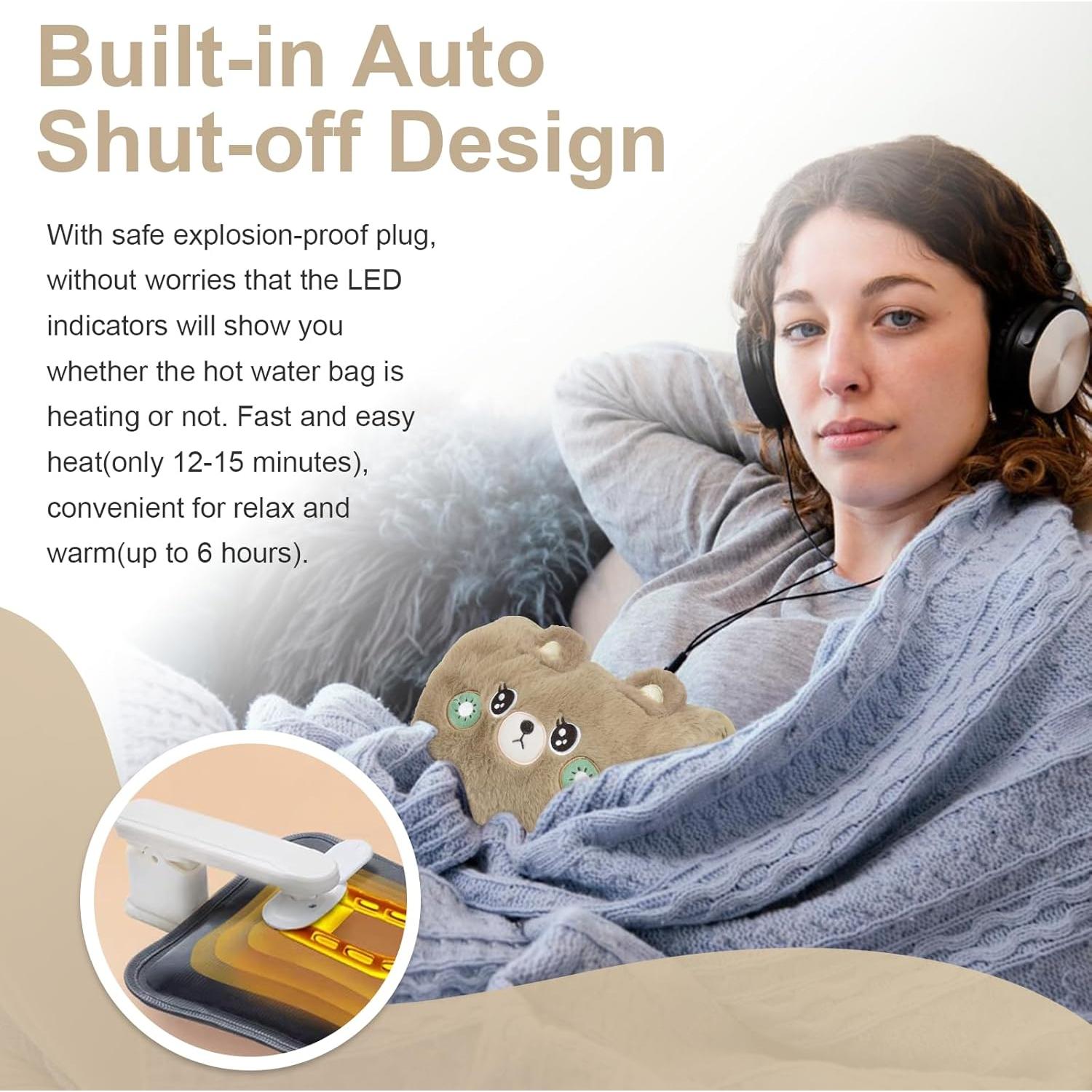 Bolsa de Agua Caliente Eléctrica Witery 1.5kg Café 2