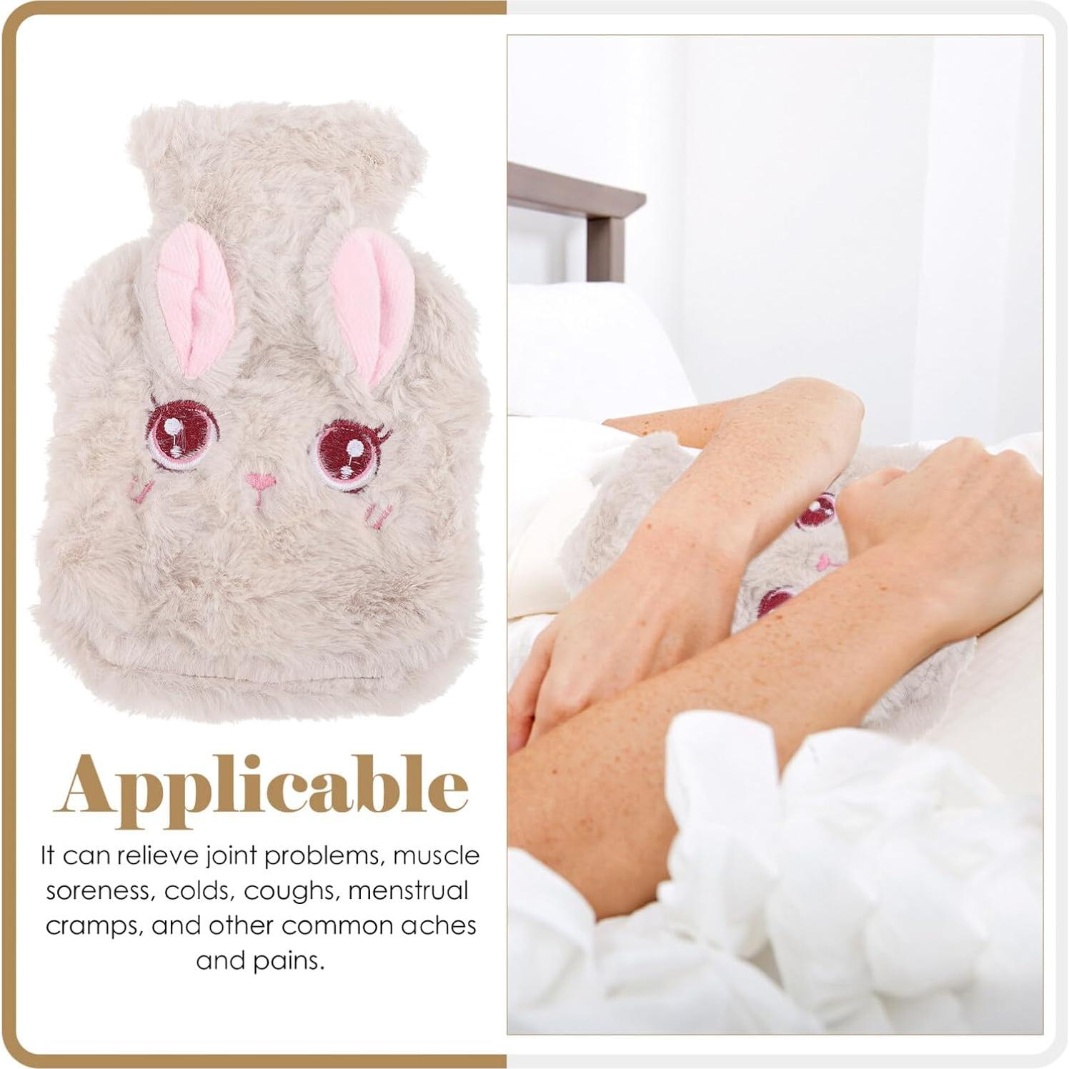 Botella de Agua Caliente Healvian 2pcs Conejo Peluche 19.5cm