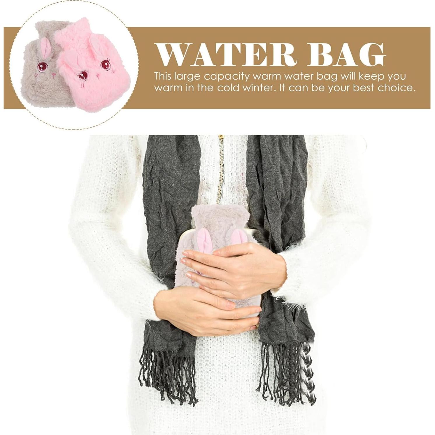 Botella de Agua Caliente Healvian 2pcs Conejo Peluche 19.5cm