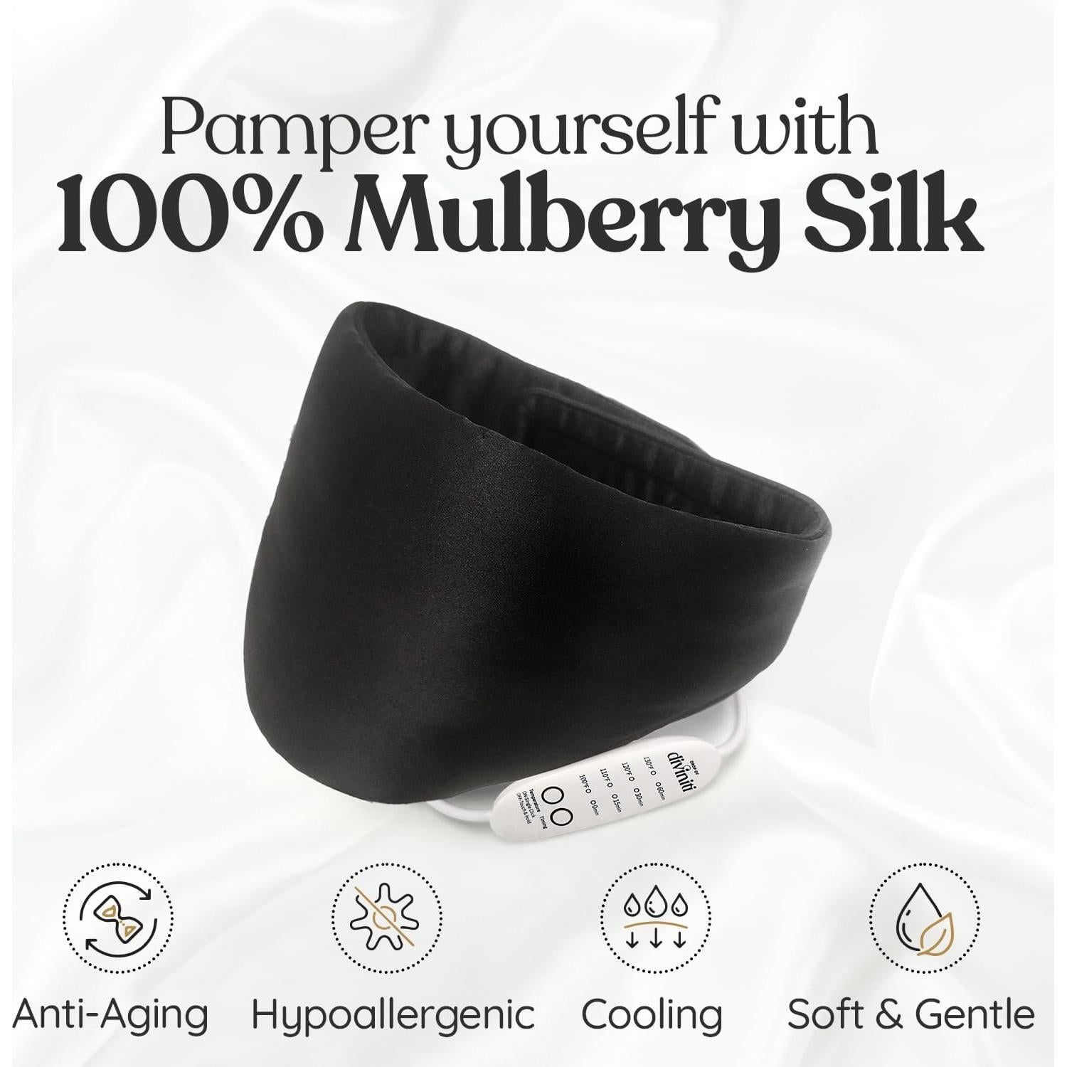 Almohadilla Térmica Eléctrica de Seda DROP OF DIVINITI - Cuello y Espalda - 4 Modos de Calor