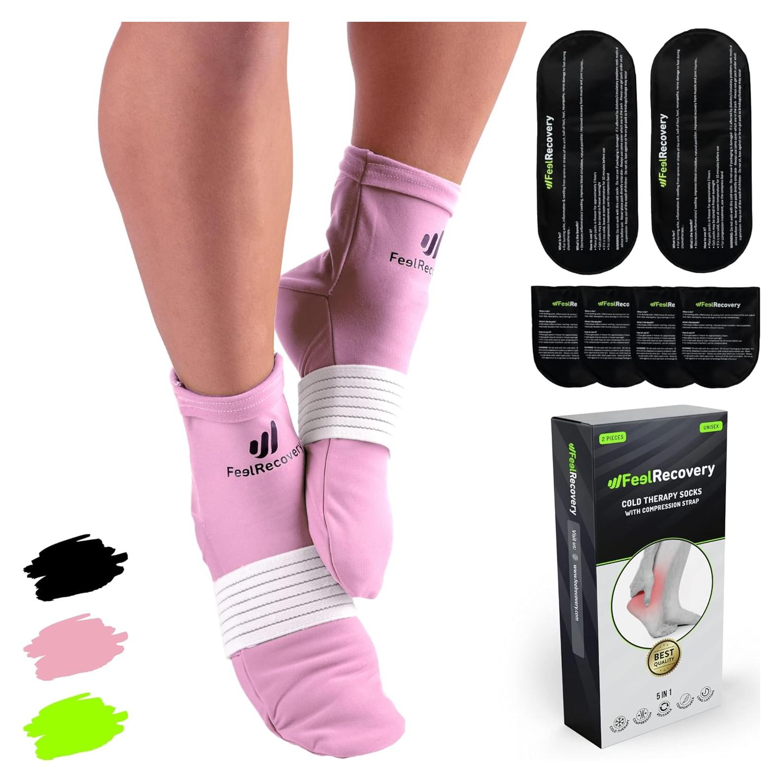 Calcetines Terapia Fría y Caliente Feel Recovery Rosa