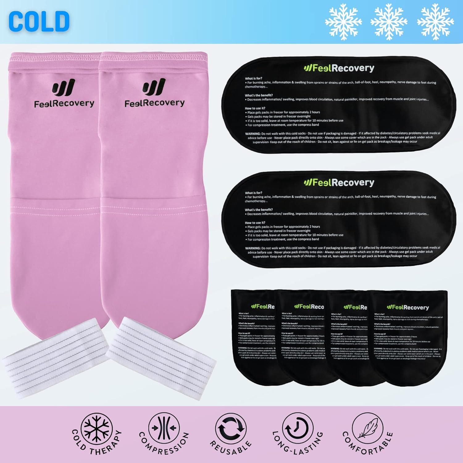 Calcetines Terapia Fría y Caliente Feel Recovery Rosa