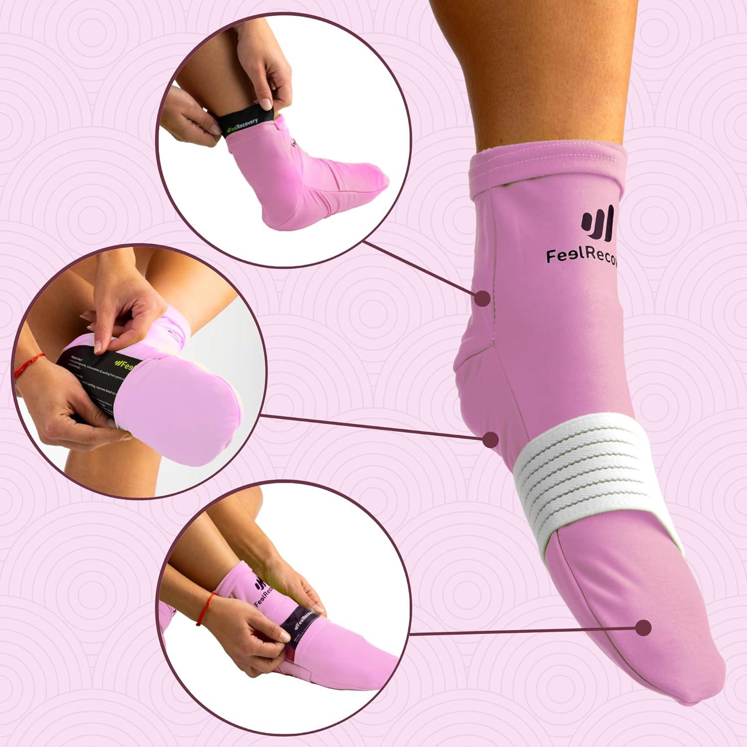 Calcetines Terapia Fría y Caliente Feel Recovery Rosa