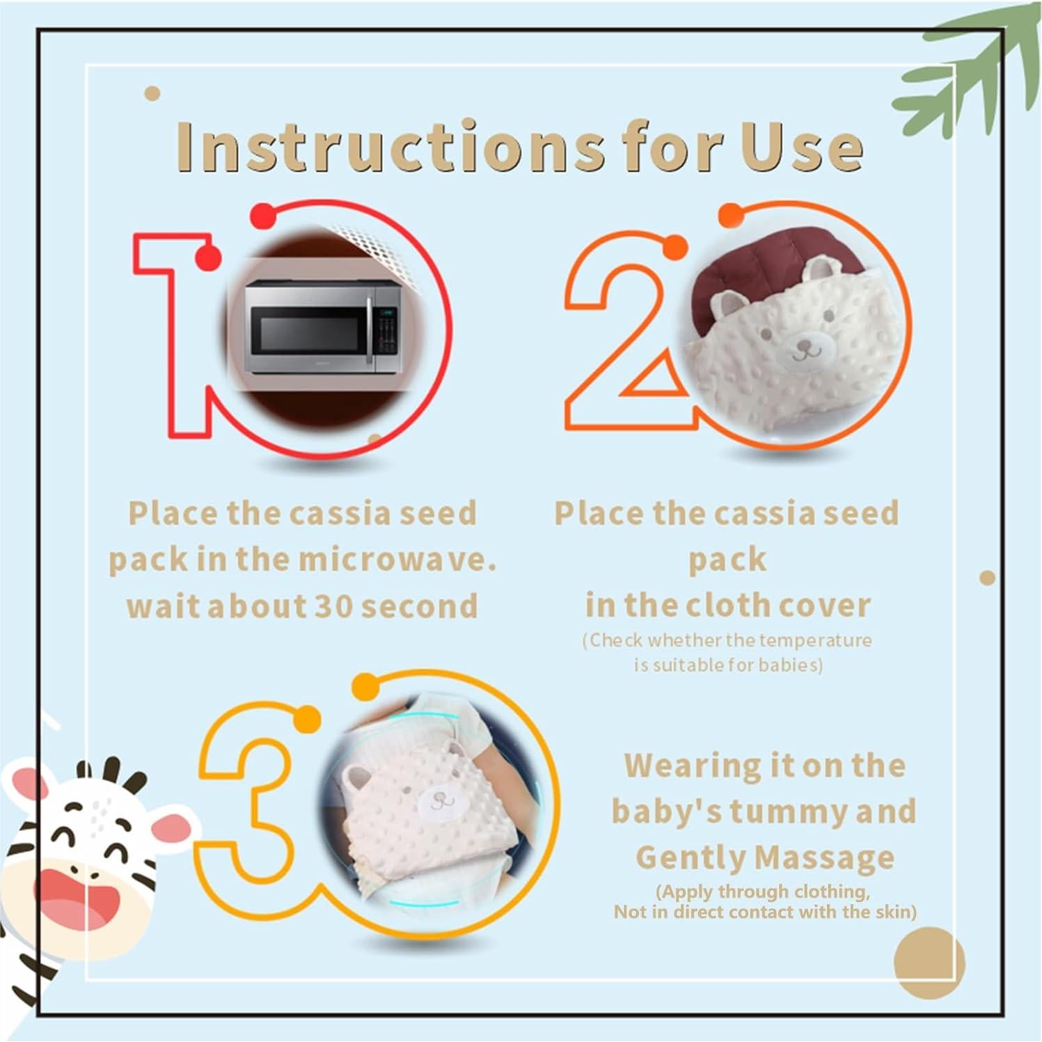 Faja térmica para bebés ISANPAN - Alivio cólicos y gases