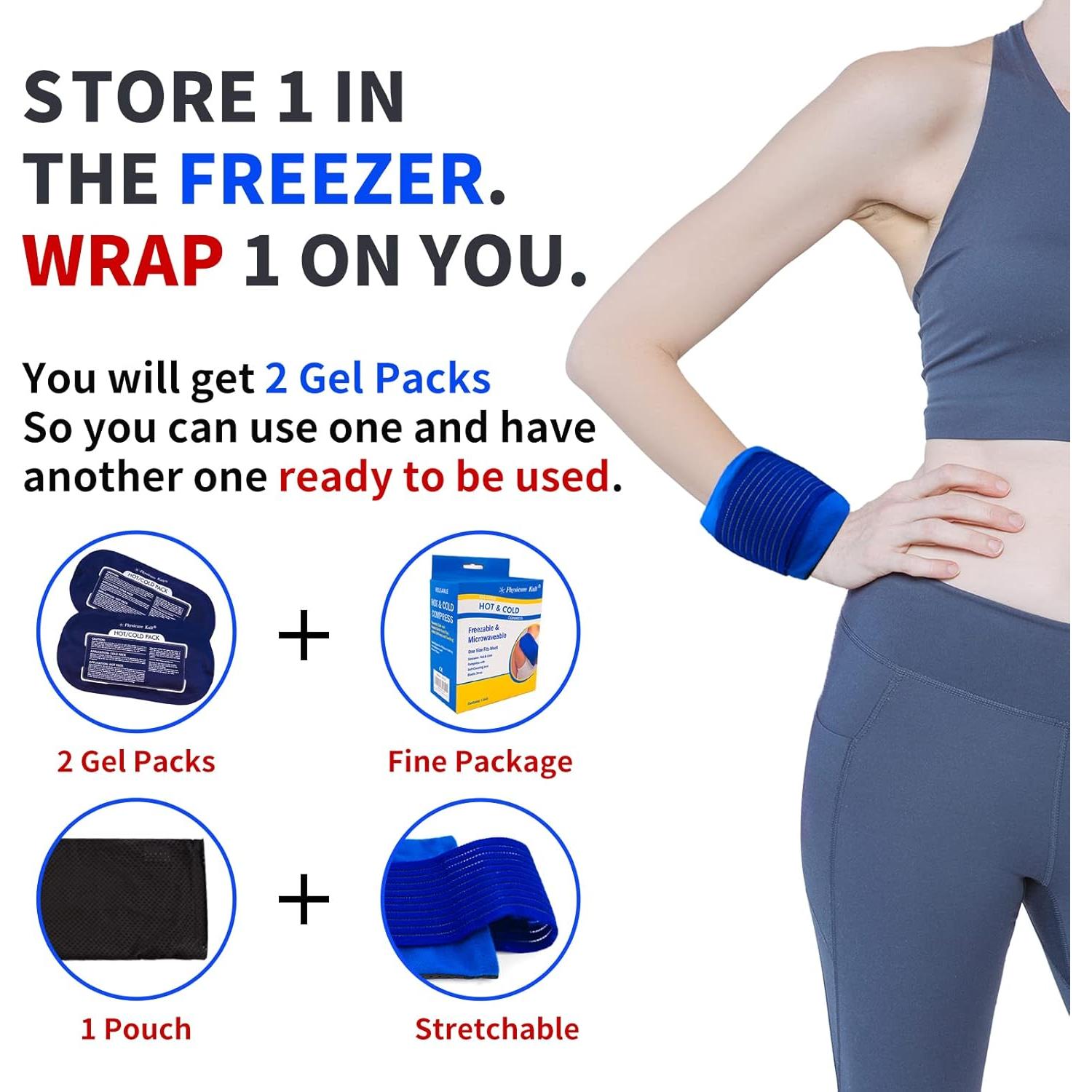 Funda de Hielo Reutilizable Physicure Kalt 25x13 cm para Lesiones