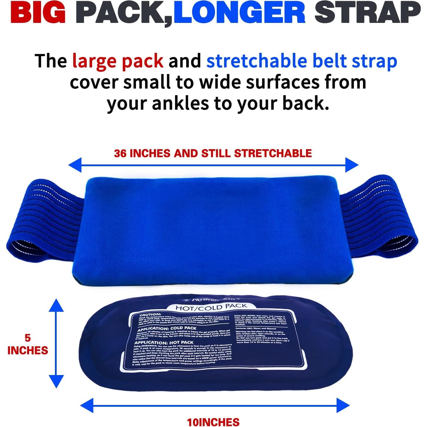 Funda de Hielo Reutilizable Physicure Kalt 25x13 cm para Lesiones