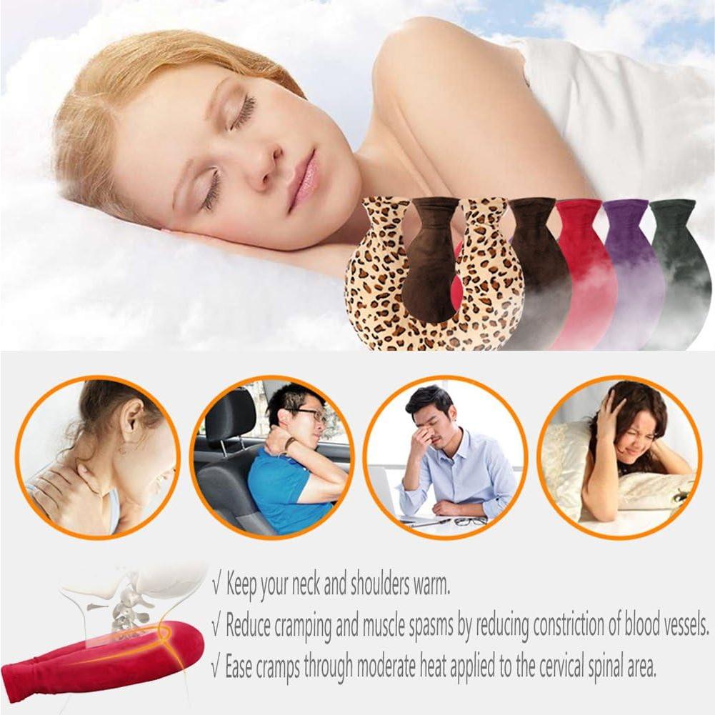 Bolsa de Agua Caliente OLizee 1.6L Cuello U PVC Gris