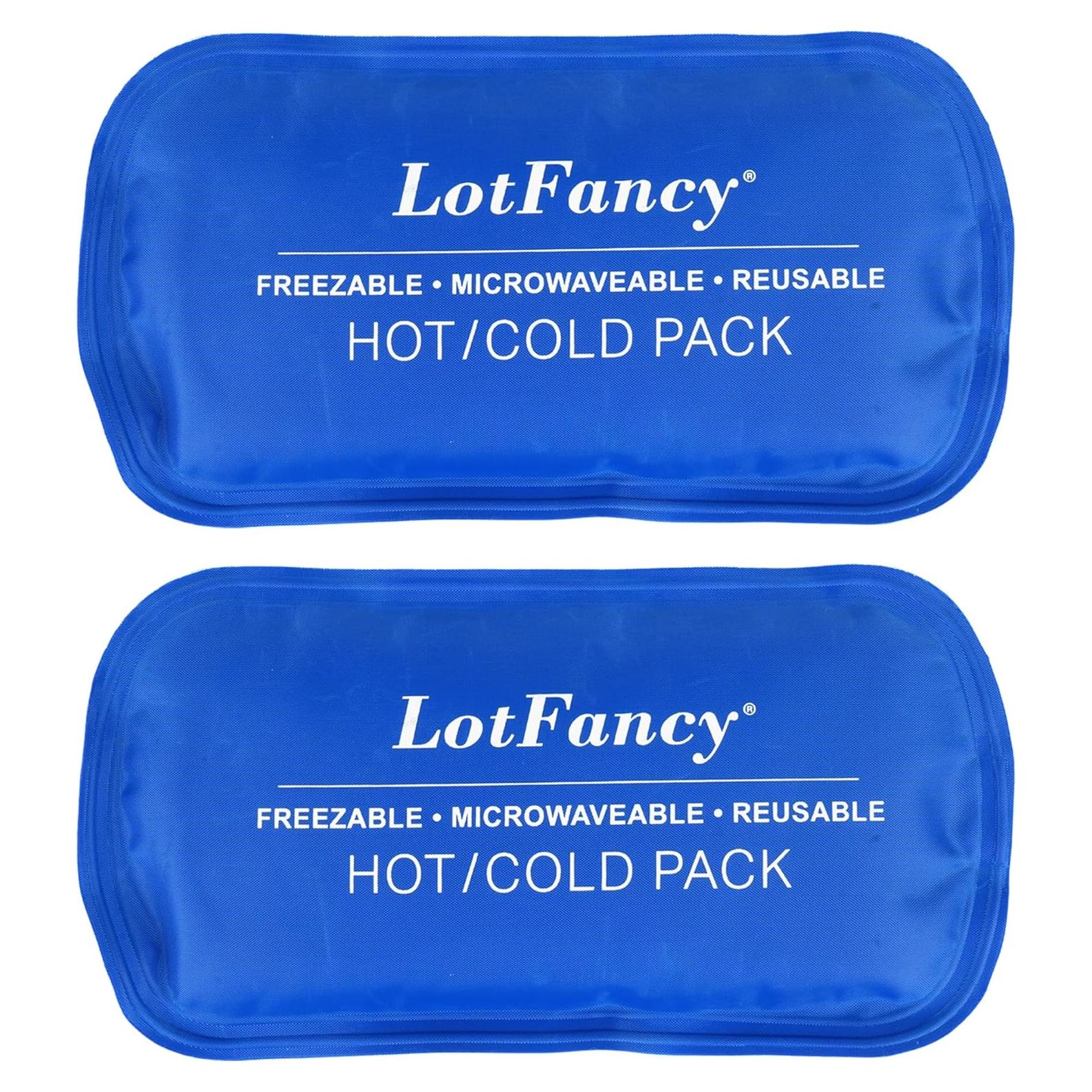 Paquete de Hielo de Gel LotFancy 2pcs Terapia Frío Calor