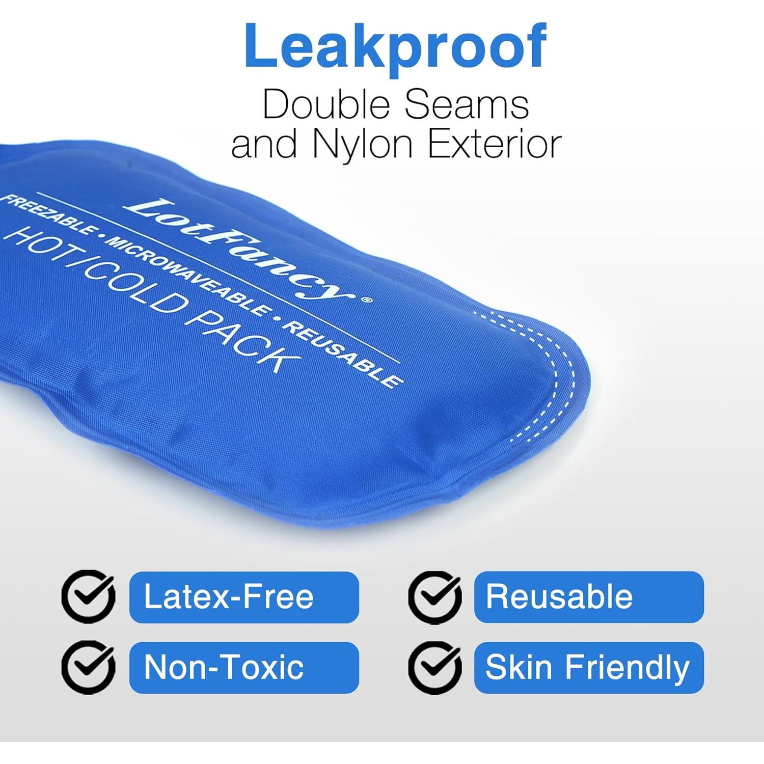 Paquete de Hielo de Gel LotFancy 2pcs Terapia Frío Calor