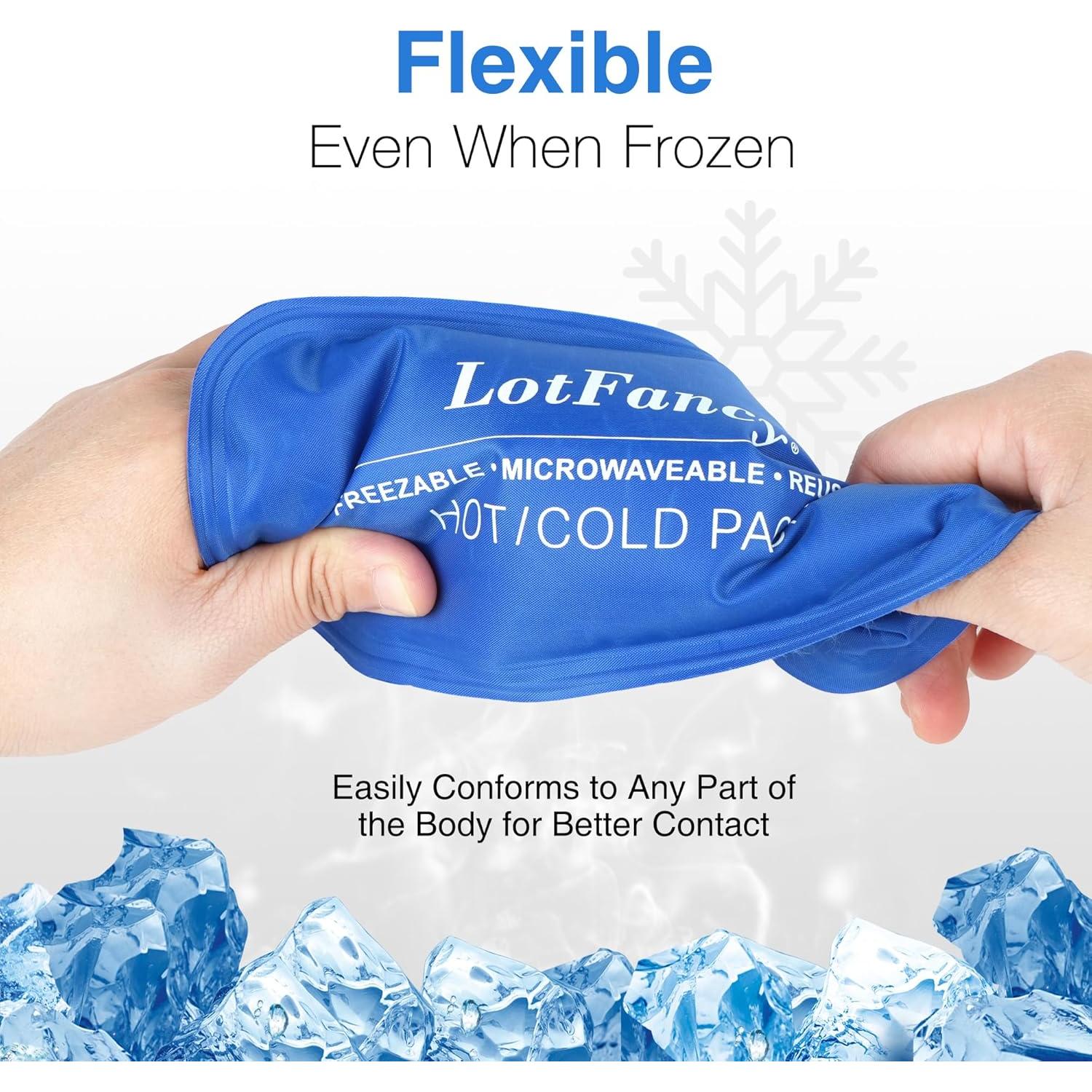 Paquete de Hielo de Gel LotFancy 2pcs Terapia Frío Calor