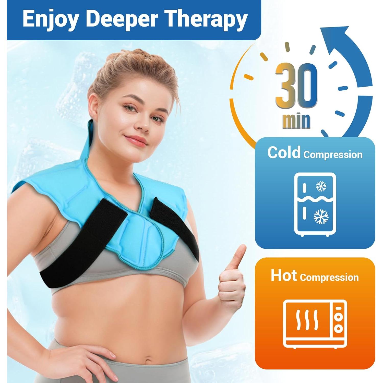 Compresa de Hielo Comfytemp para Cuello y Hombro con 2 Correas