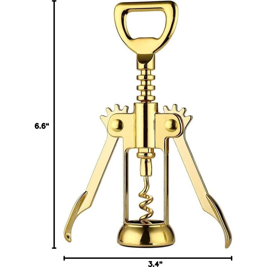 Abridor de Vino y Cerveza JXS Dorado Multifuncional
