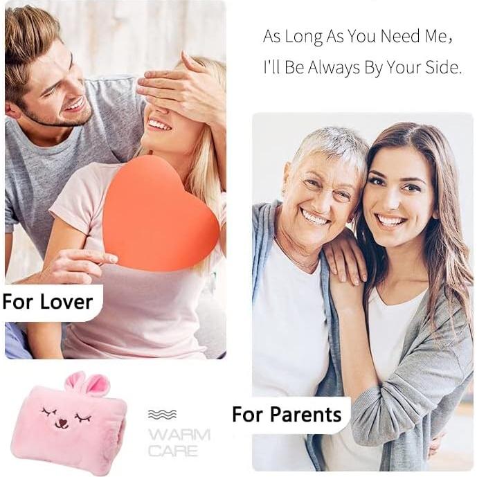 Botella de Agua Caliente Milkycat 1.5L Conejo Peluche