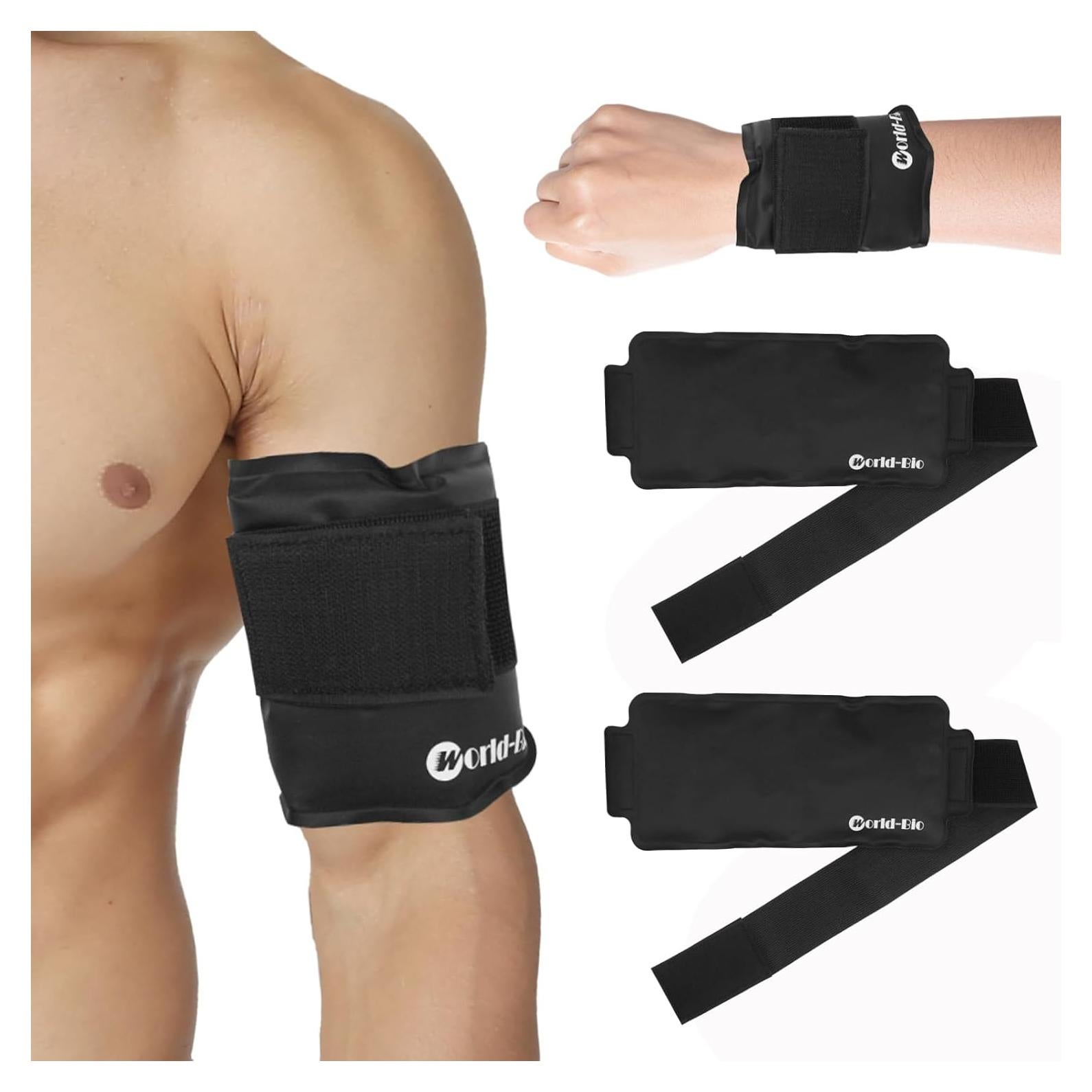 Paquete de 2 envolturas de gel para hielo WOTING 23x14cm