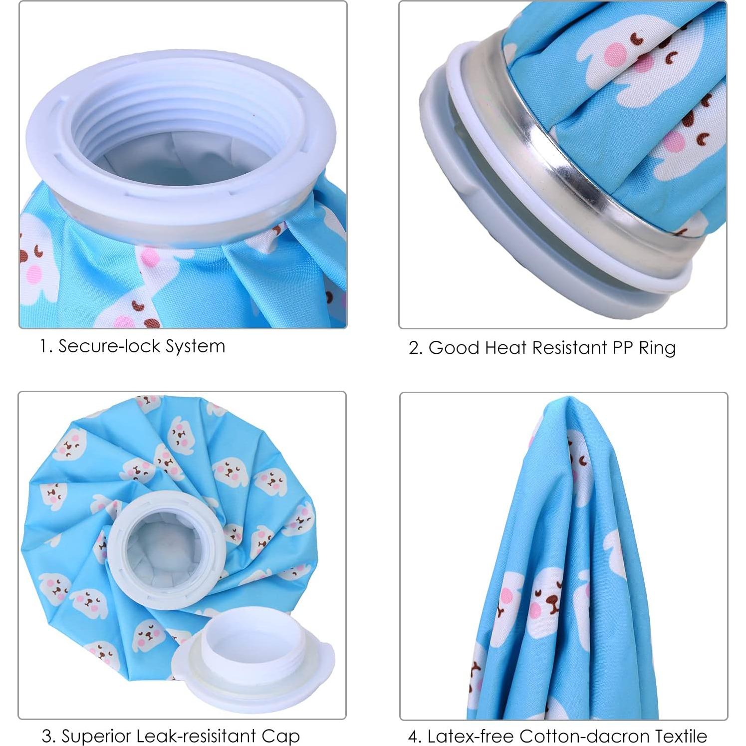 Paquete de Hielo Reutilizable VOPOCO 3 Tamaños Terapia Fría y Caliente