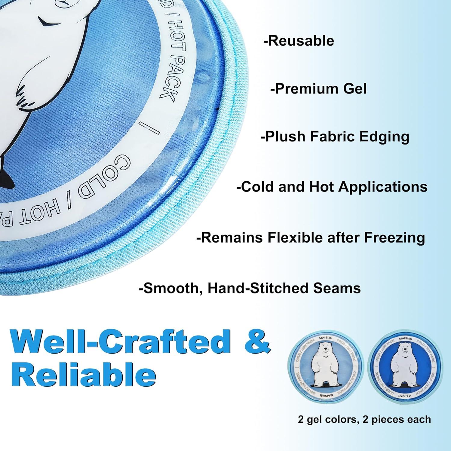 Paquete de Hielo de Gel Suave MAISIMI 4 Pcs 12.5 cm