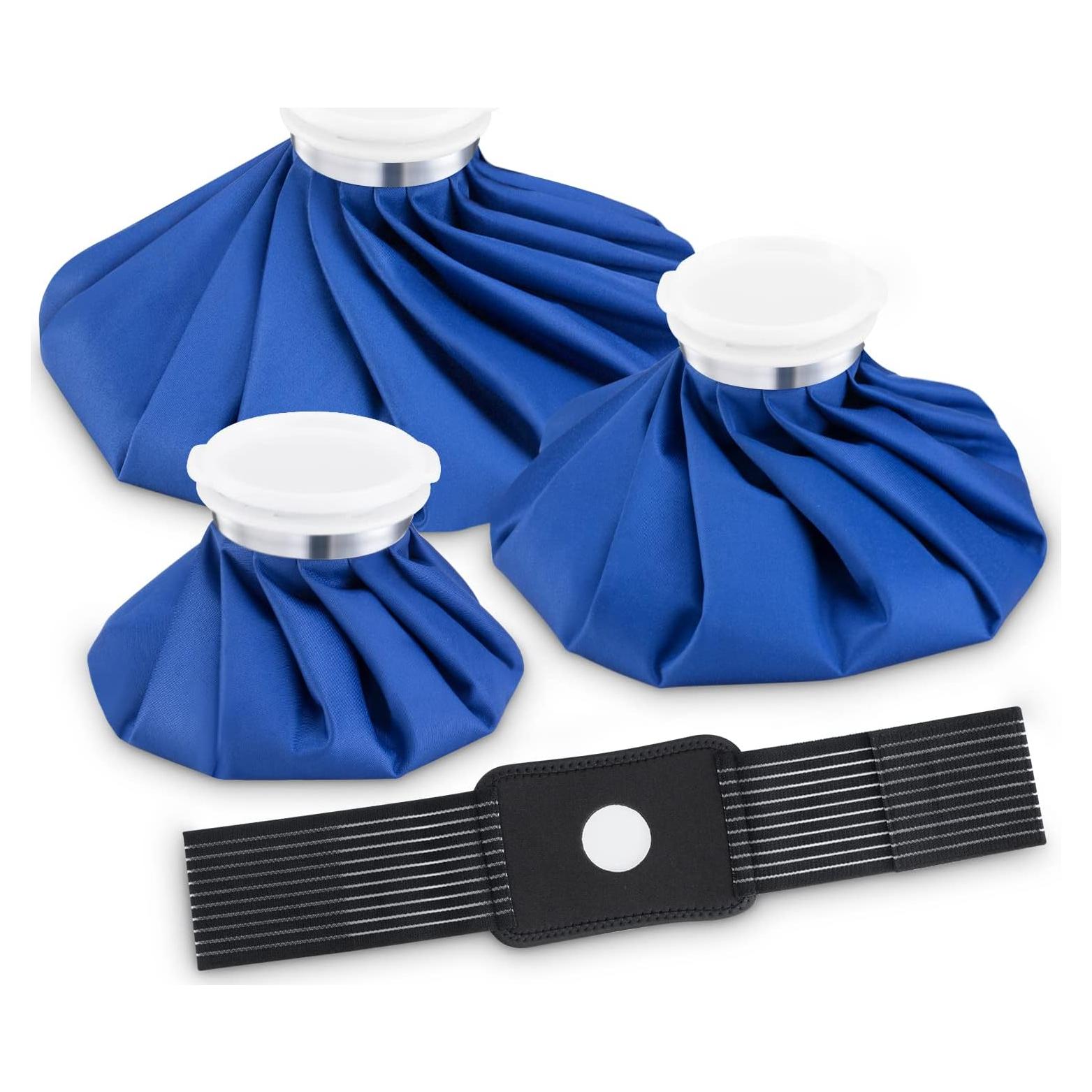 Paquete de 3 bolsas de hielo reutilizables DoeDoe 6/9/11 cm