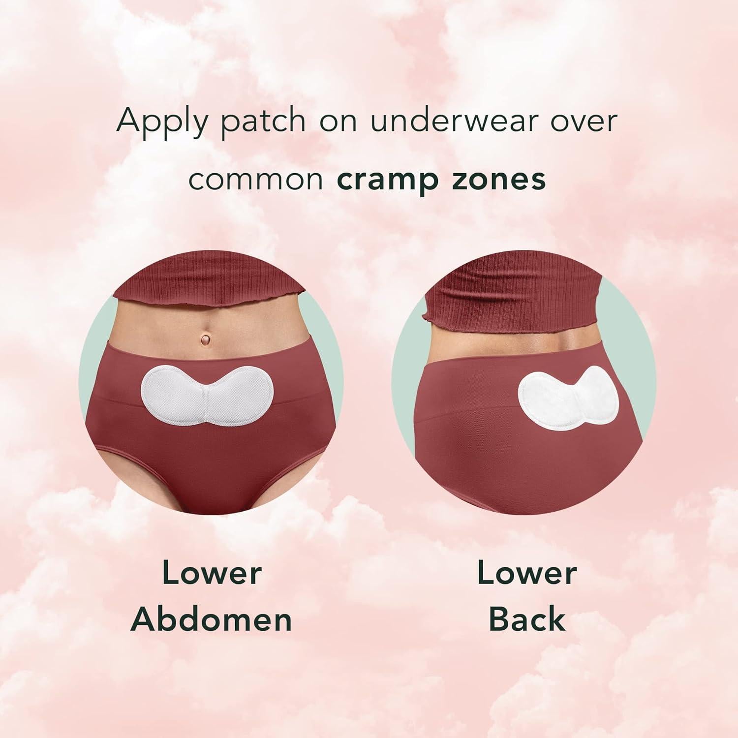 Parche Térmico Herbal Rael Grande para Calambres Menstruales