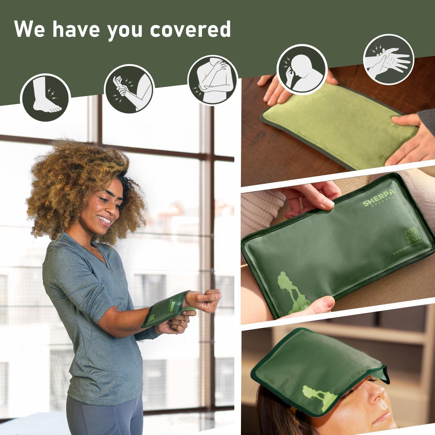 Paquete de Hielo Reutilizable Sherpa 27.9x15.2cm Verde