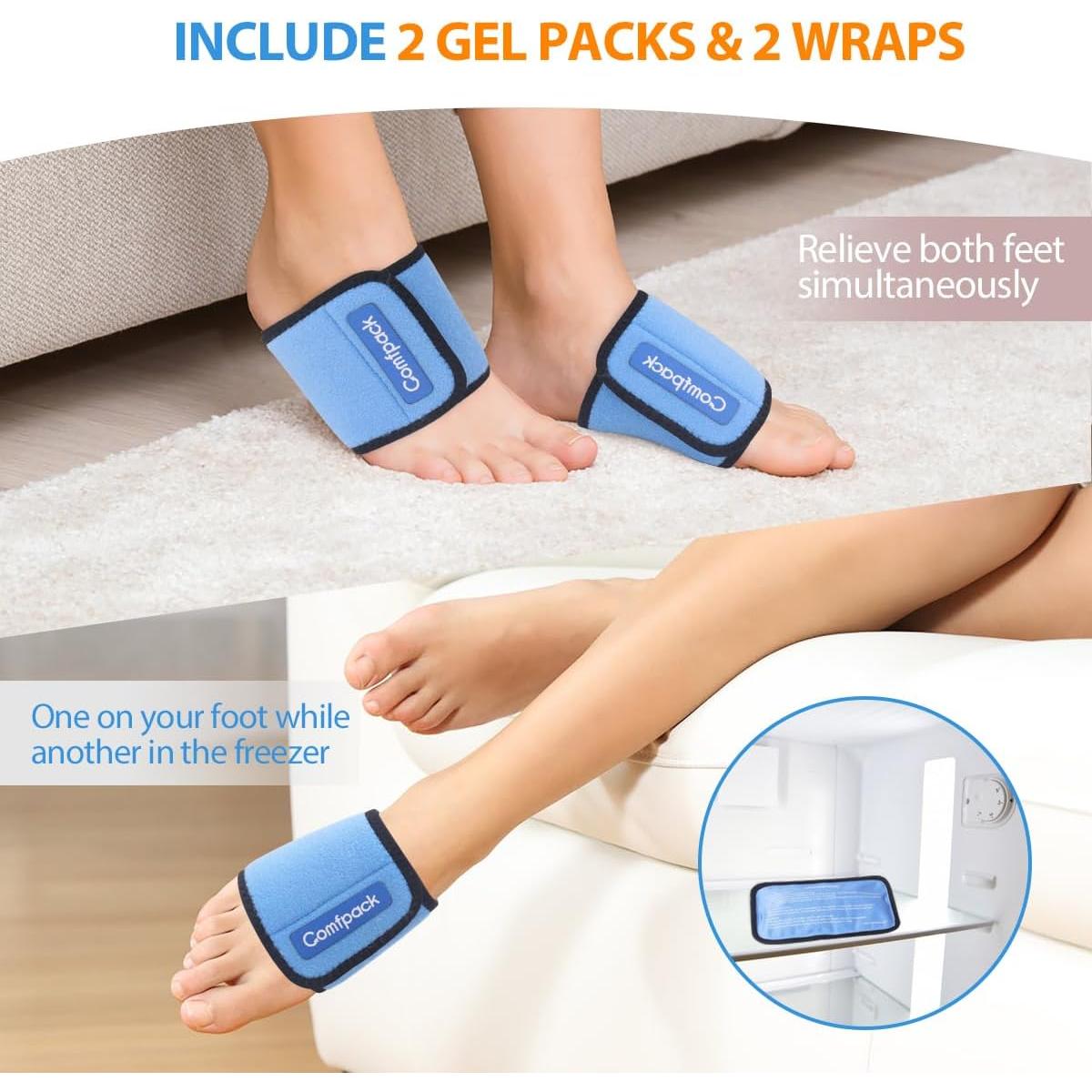 Compresa de Terapia Fría Comfpack con 2 Paquetes y 2 Mangas